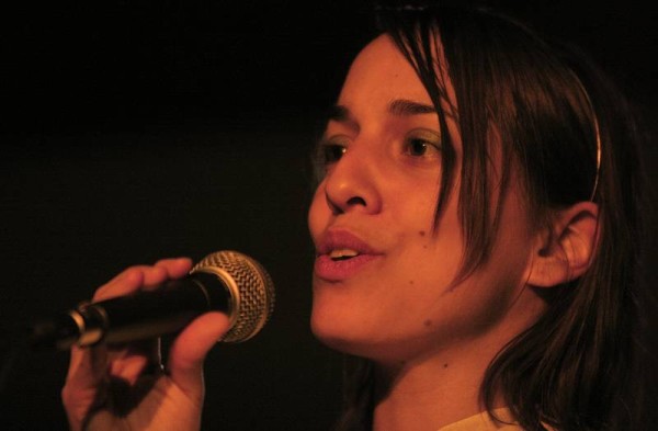 Jamila Dorner with "Kawthar" at Catalyse, Geneva, Switzerland, April 2006