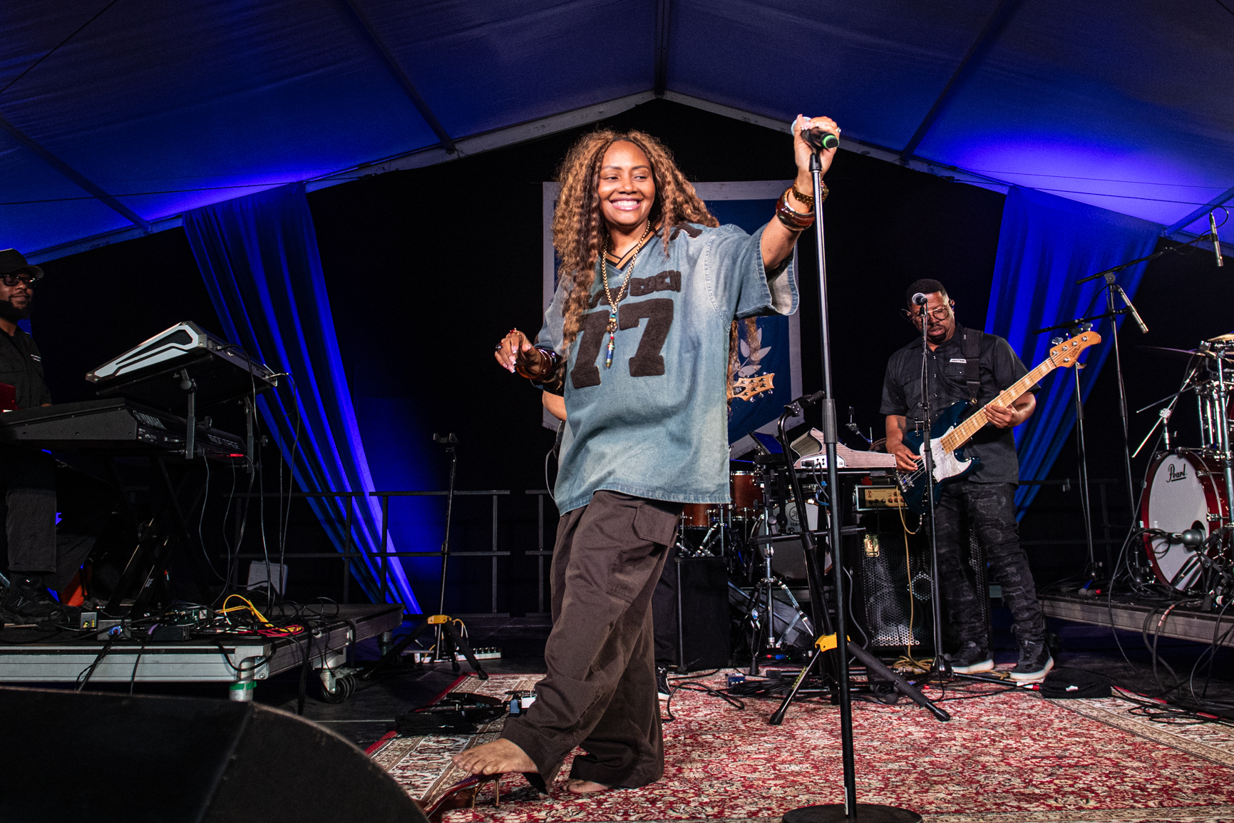 Lalah Hathaway at the 2026 Newport Jazz Festival — jazz photo by Richard Conde | All About Jazz