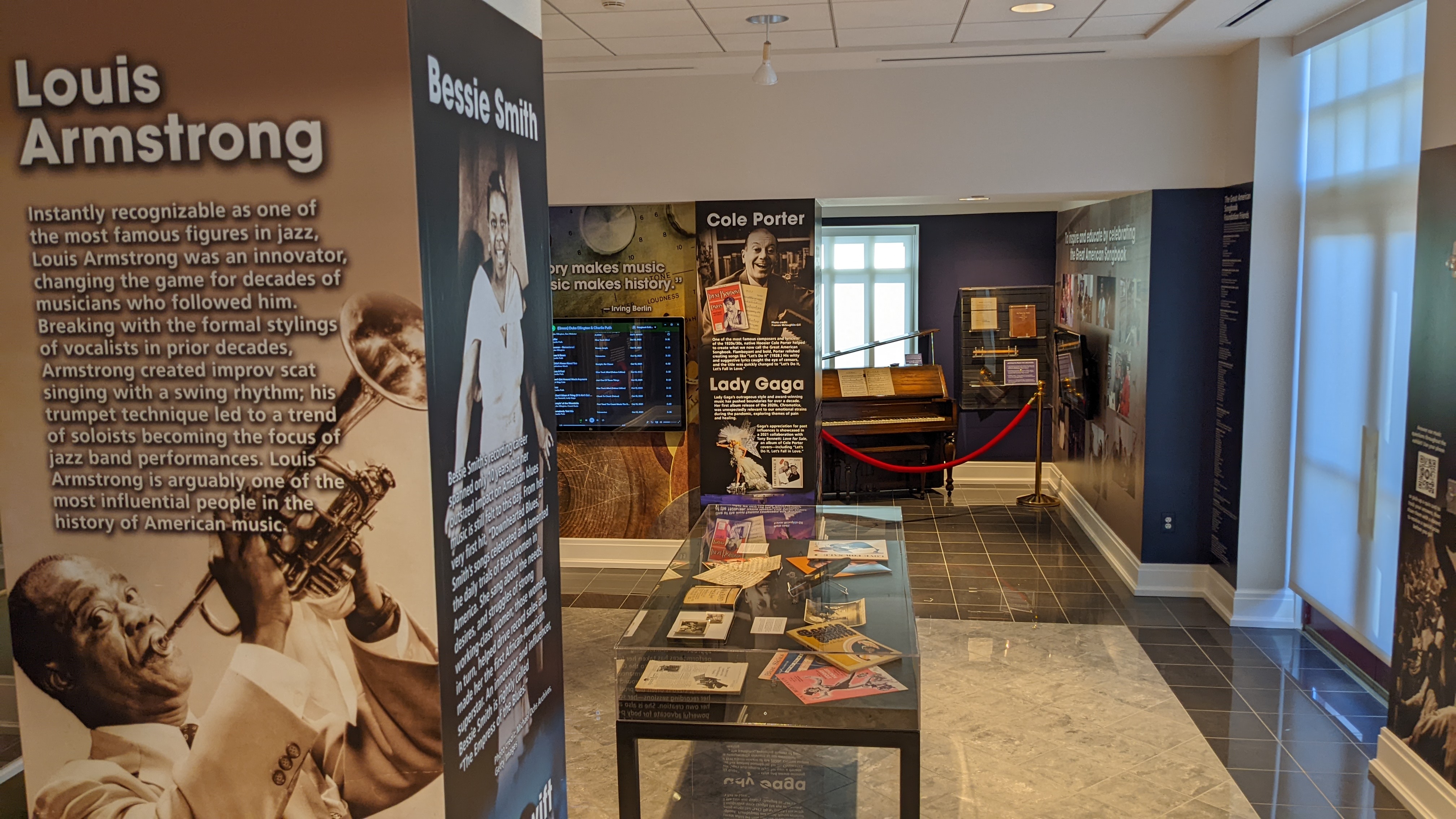 The current exhibit, From the Jazz Age to Streaming: The Soundtrack of the 20s-20s