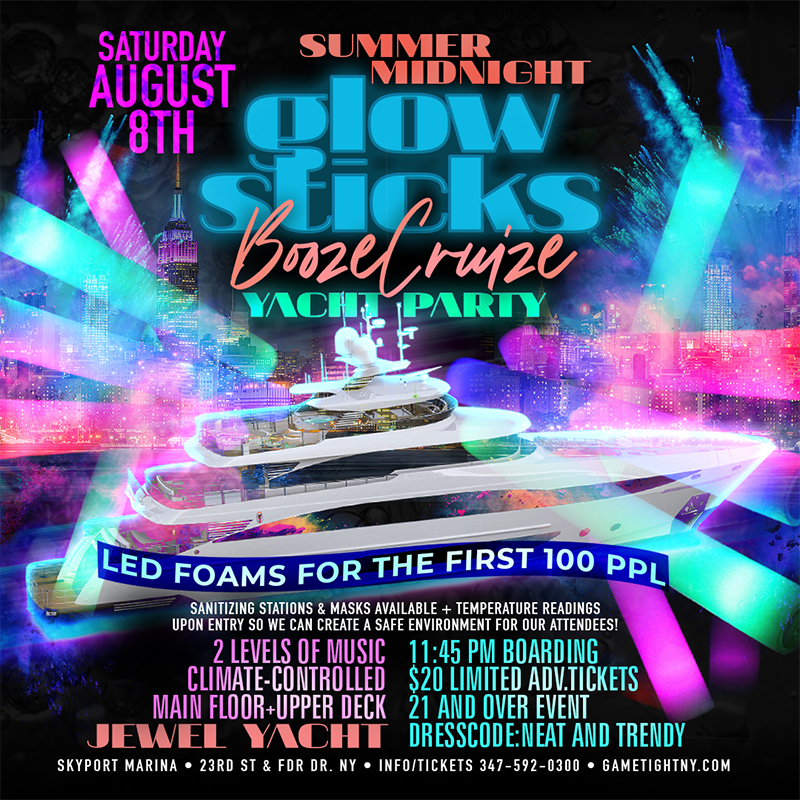 Nyc Summer Midnight Blackout Booze Cruise Yacht Party At Skyport Marina