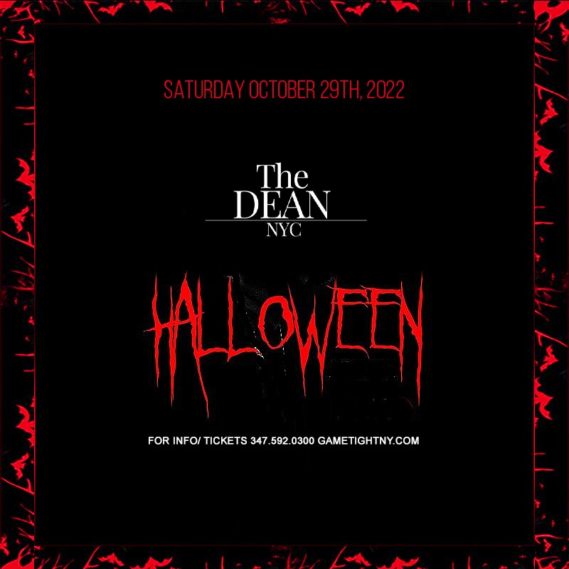 The Dean Nyc Halloween Party 2022 Only $15