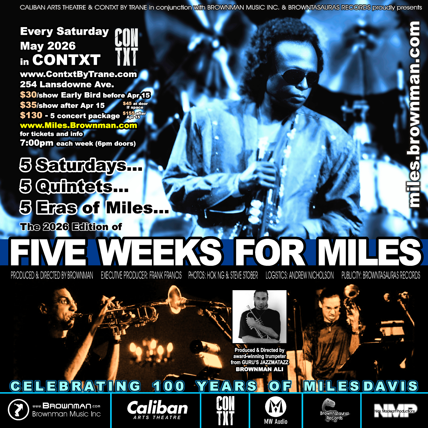 FIVE WEEKS FOR MILES - Week 2: "Birth Of The Cool" - Post-bop Miles — jazz photo by Andrew Nicholson | All About Jazz