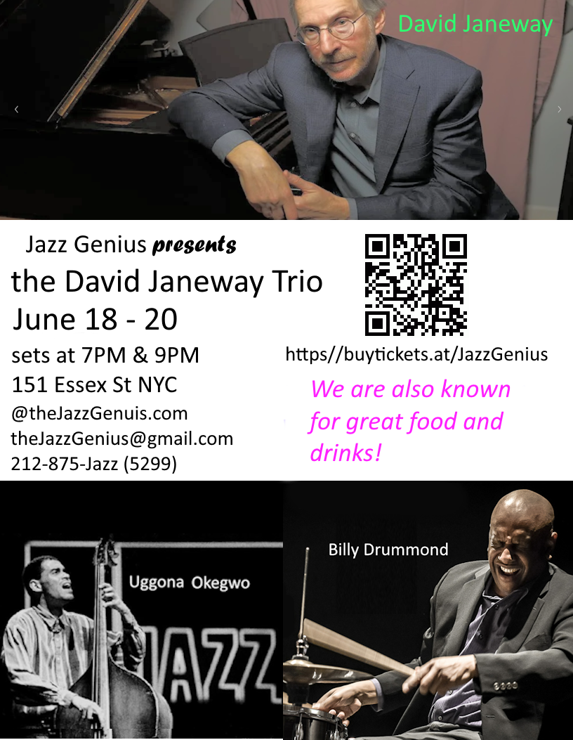 David Janeway Piano Trio — jazz photo by Marc Rabinowitz | All About Jazz