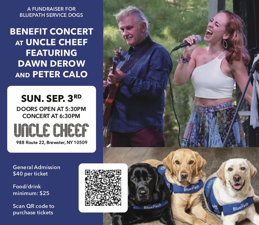 Peter Calo & Dawn Derow : A Benefit Concert For Bluepath Service Dogs