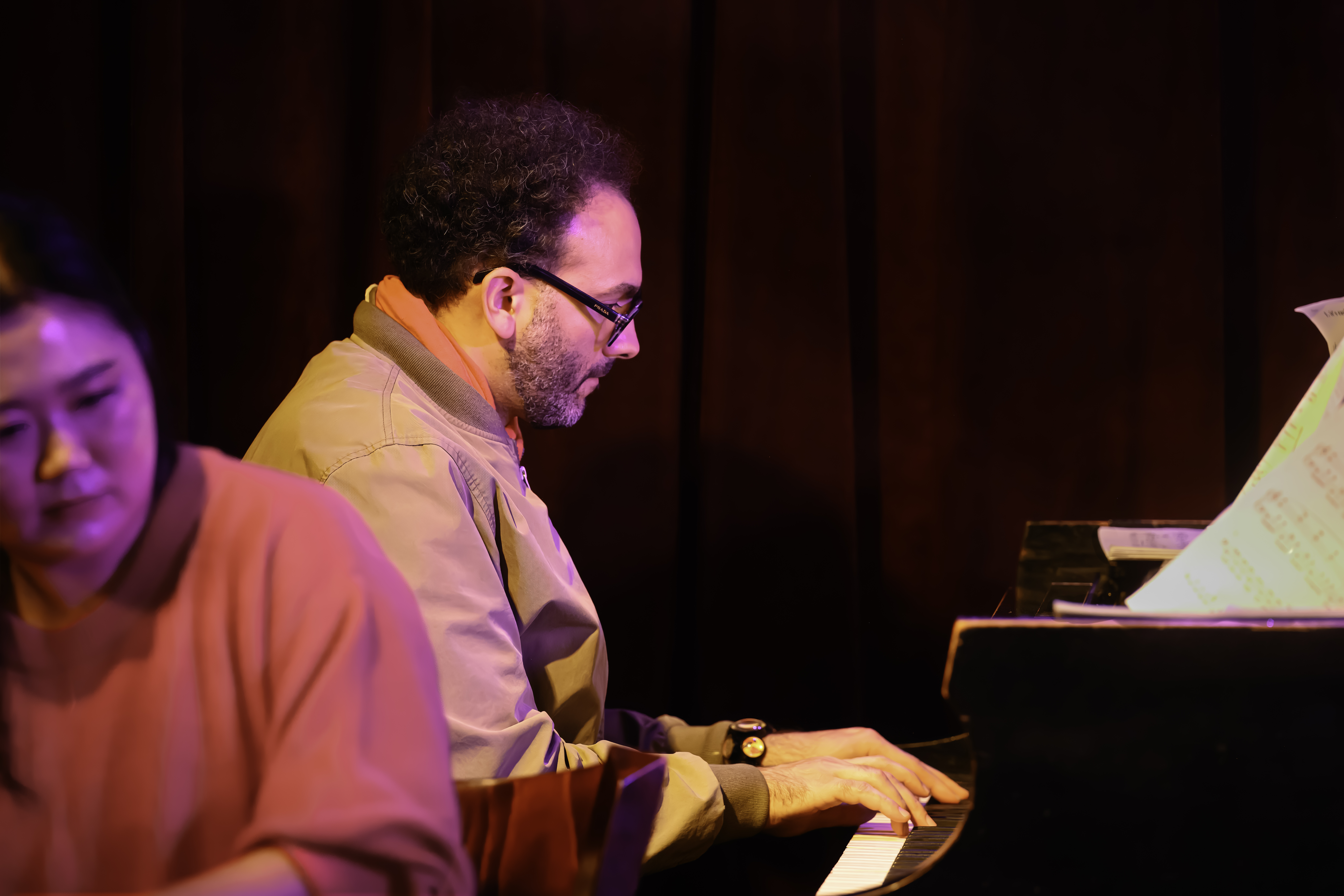 DoYeon Kim and David Virelles With the Anna Webber Nonet at the NYC Jazz Gallery