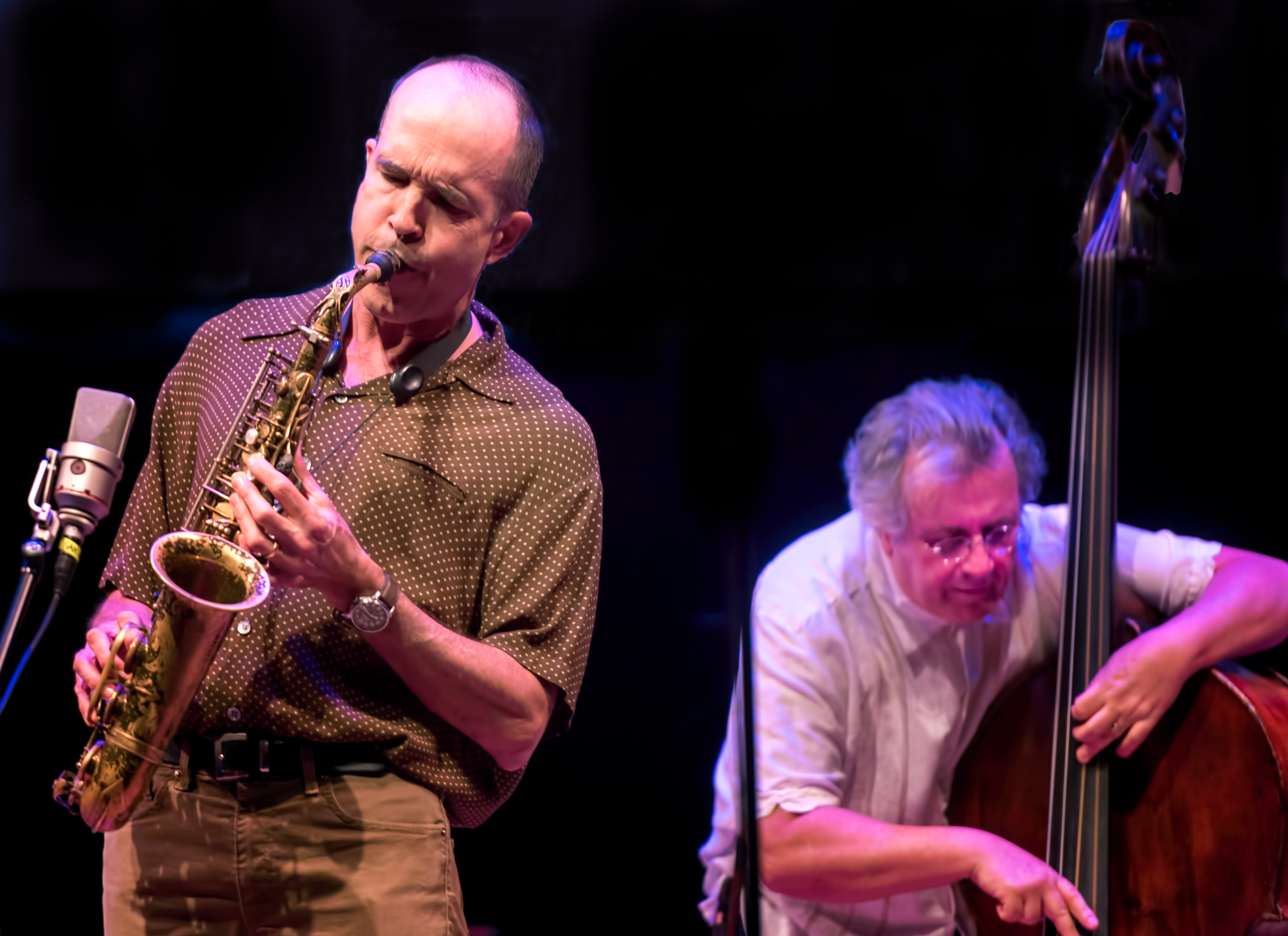 Rob Brown and Michael Bisio with the Whit Dickey Trio At the Vision Festival 2018