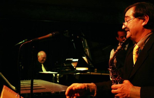 Rene Hagmann, Nicolas Maret, Jean-Loup Muller with "Swing Session" at la Ferme Marignac, Geneva, Switzerland, 2006