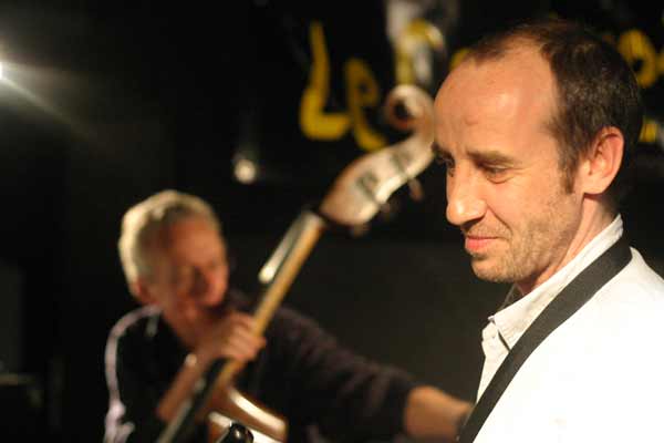 Philippe Ding and Gerard Cuenoud with "Git Your Kicks 4tet" at le Contretemps, Geneva, Switzerland, 2005