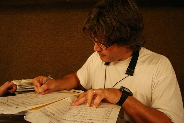 Stefano Saccon During a Rehersal for the Group "Stratometric", Geneva, Switzerland, 2005