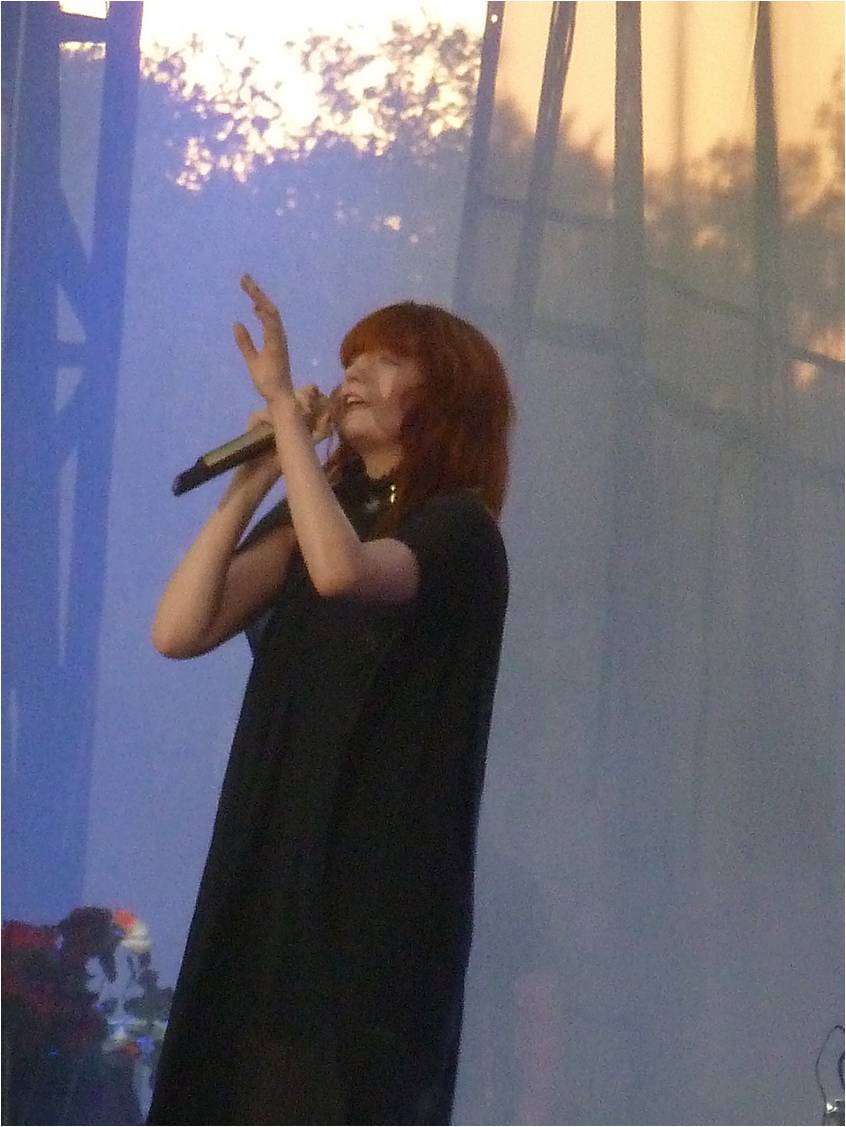 Florence and the Machine on the Sony Make.Believe Stage on 10-30-10 -- Pic 1