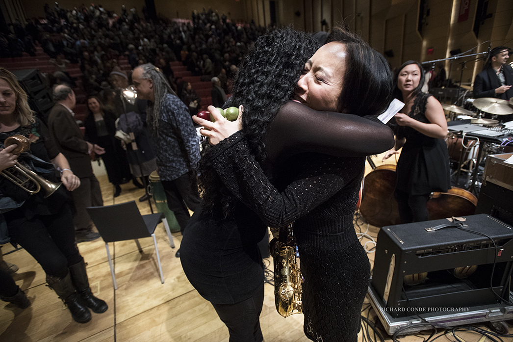 Tia Fuller and Helen Sung at the 2018 Winter Jazz Festival