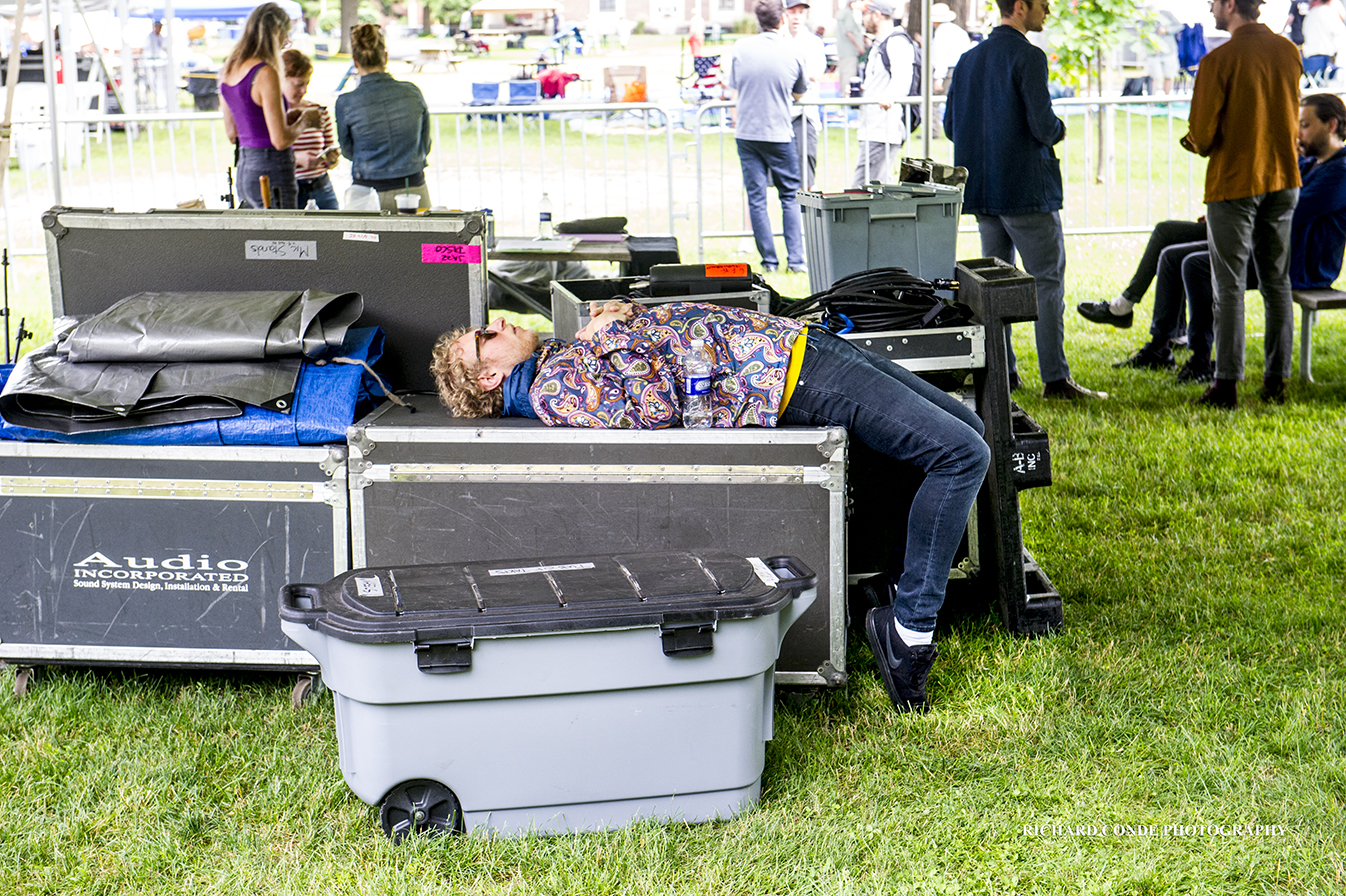 Backstage at the Saratoga Jazz Festival