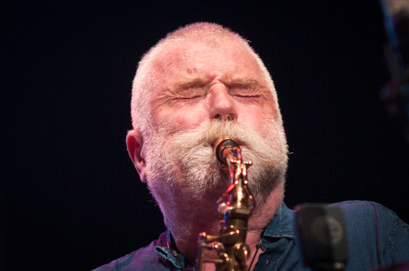Peter Brotzmann in Duet with Jason Adasiewicz at the Vision Festival 2011