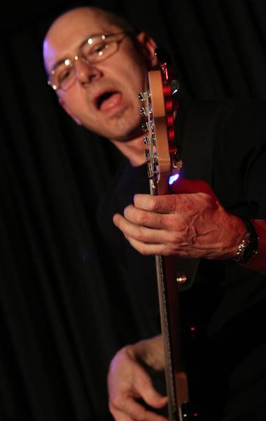 Jean-Pierre Schaller with "Stefano Saccon 4tet - Stratic" at the Caves Du Bon-Sejour, Versoix, Geneva, Switzerland, March 2006