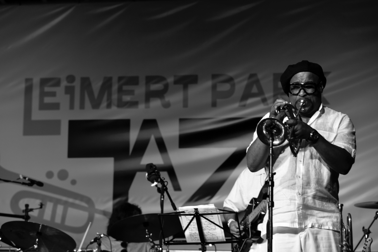 Michael Hunter at the Leimert Park Jazz Festival 2021