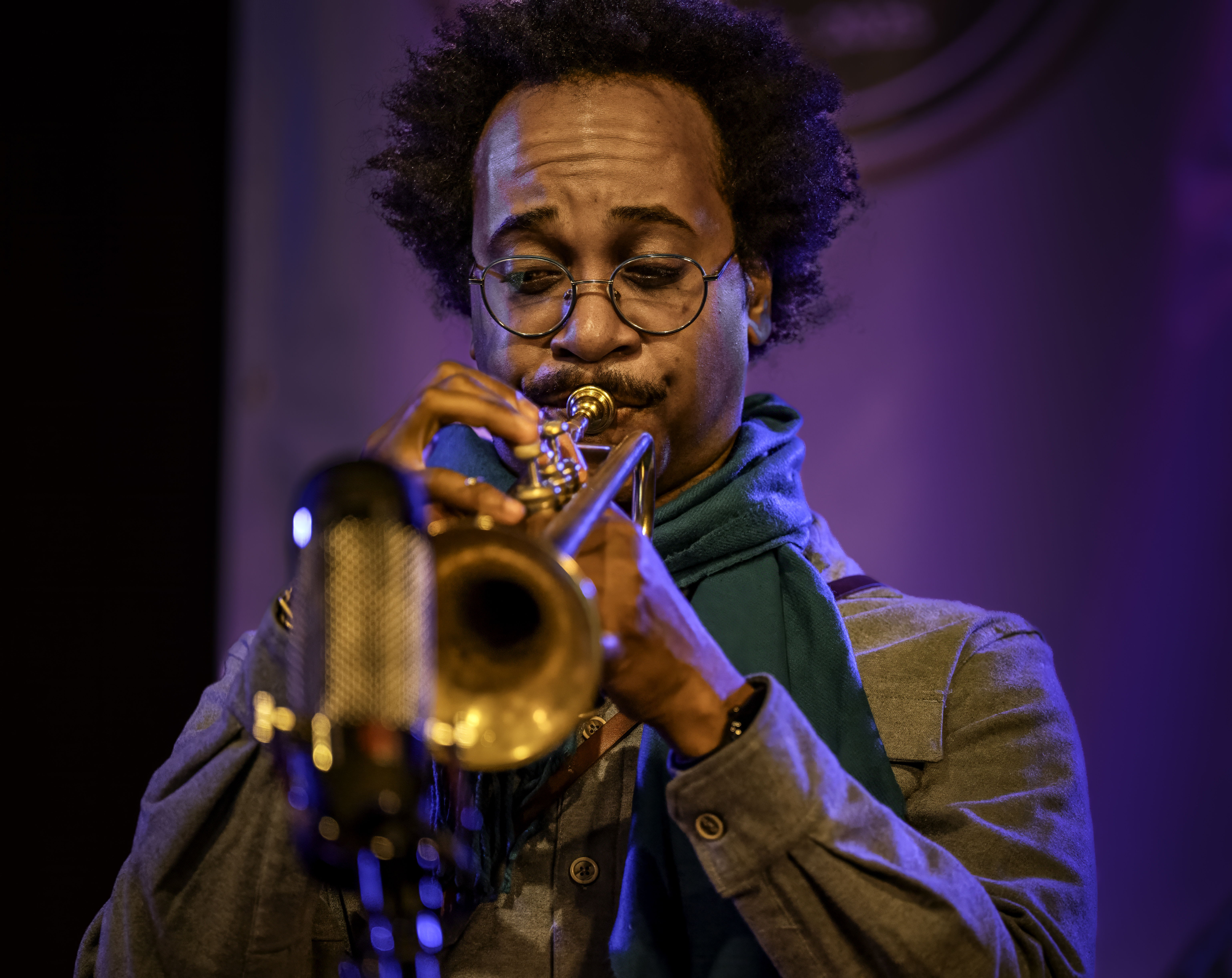 Jonathan Finlayson with Chad Taylor at the Jazz Gallery