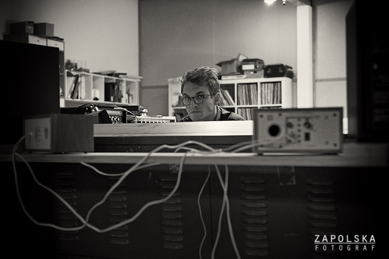 August Wanngren Recording in the Village Studio in Copenhagen