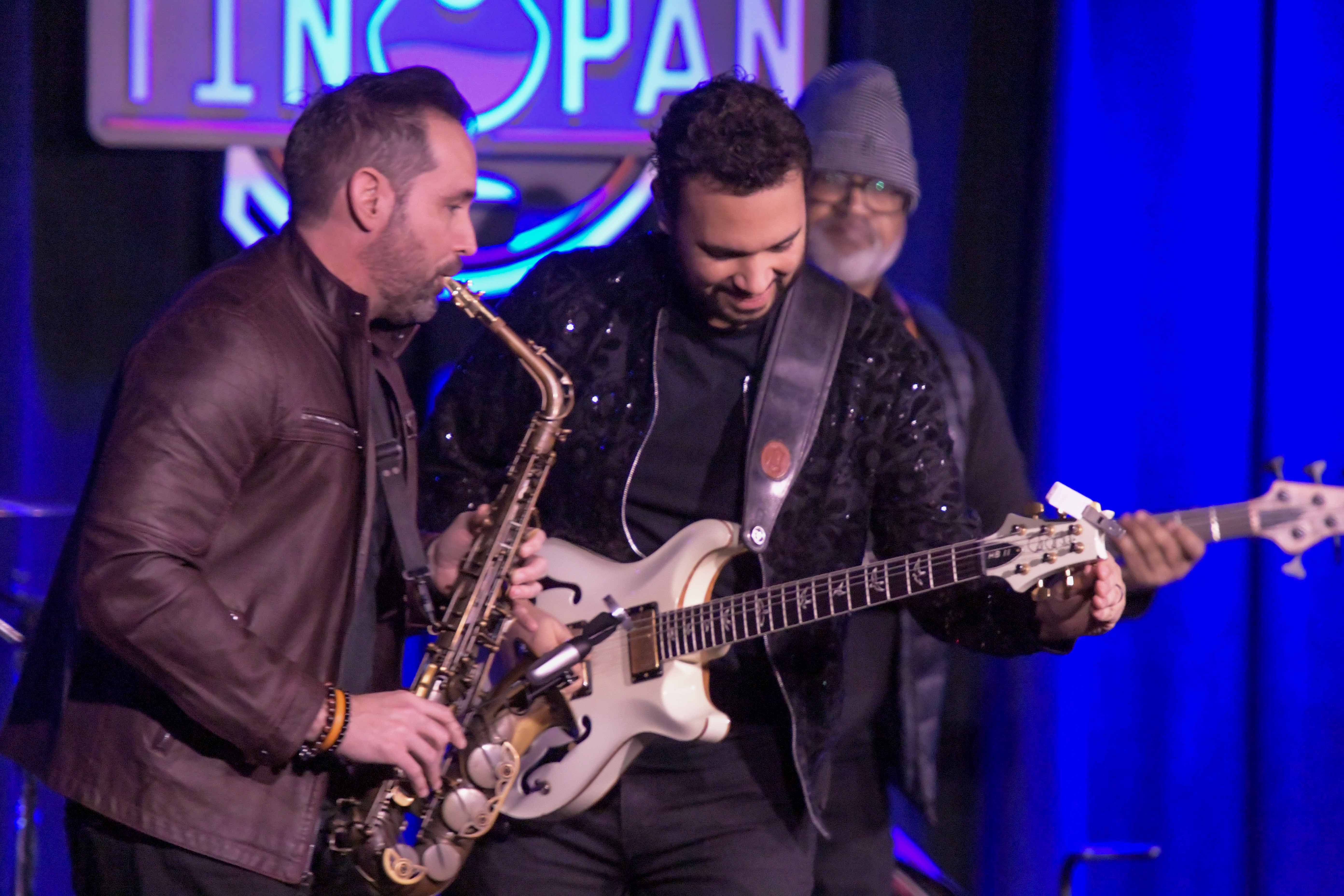 Jason Jackson - tenor sax & Adam Hawley - guitar