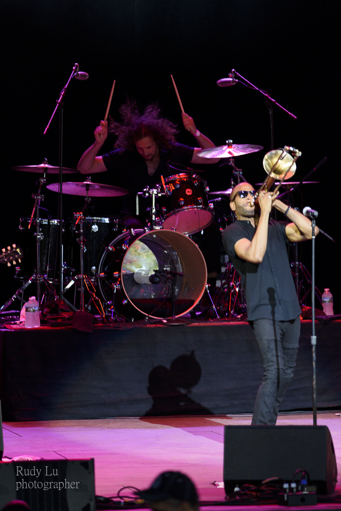 Trombone Shorty closing out the festival