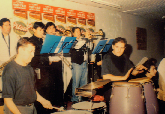 With Orquesta La Herencia at El Tumi, Buenos Aires.