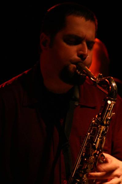 Dave Rempis with "Vandermark 5" at Amr, Sud Des Alpes, Geneva, Switzerland, 2004