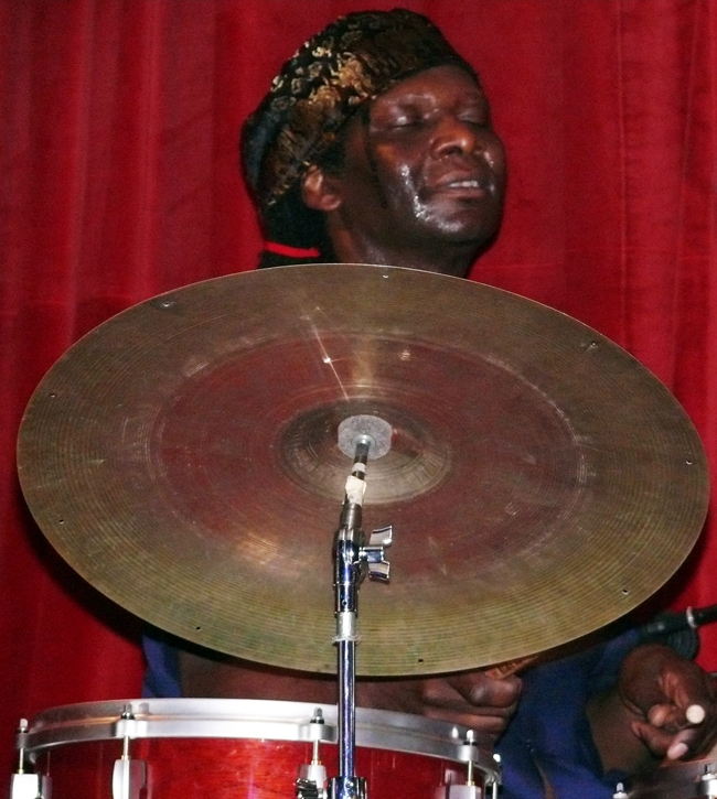 Hamid Drake with Kidd Jordan Trio in Austin 2010