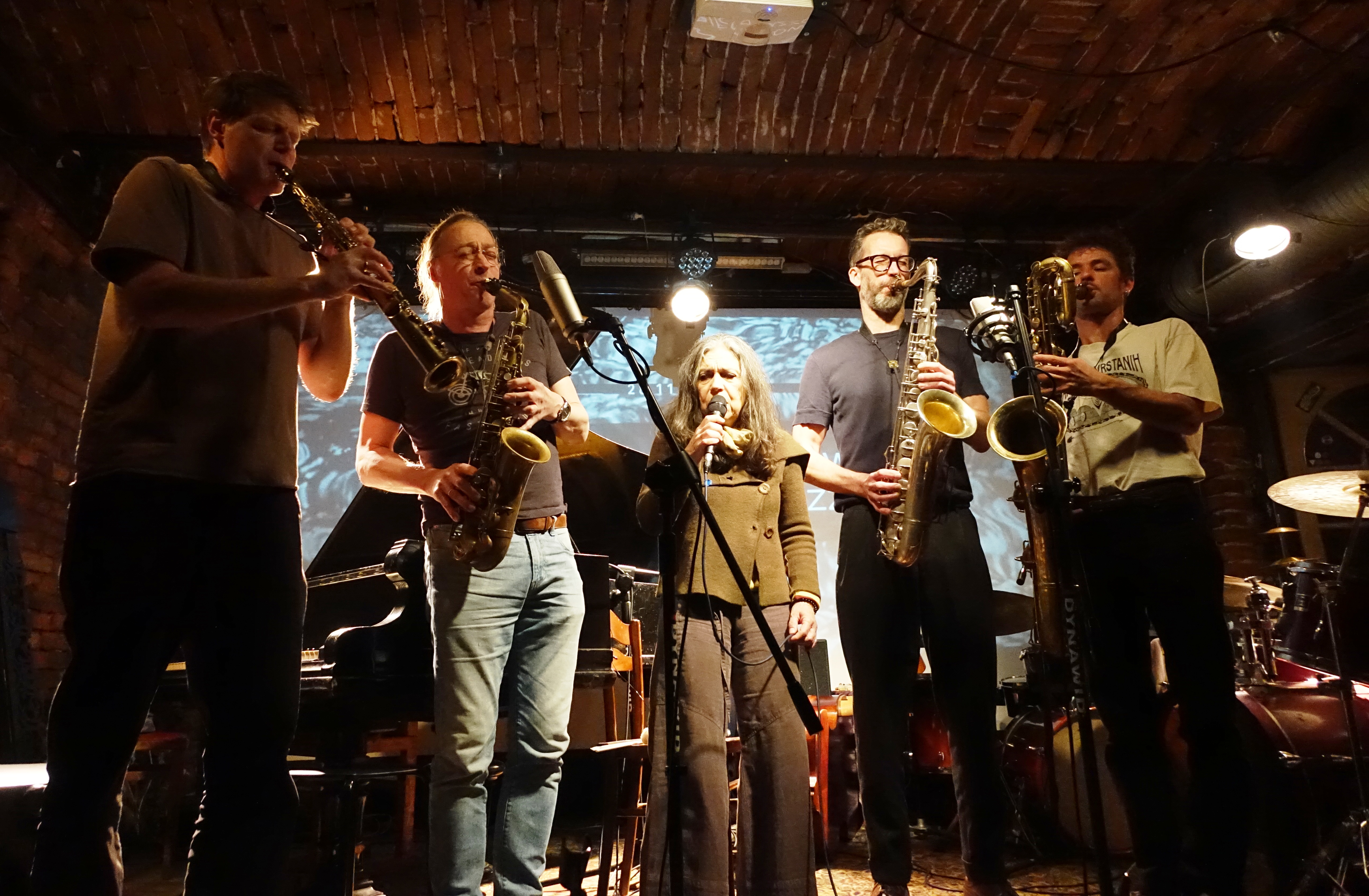 Torben Snekkestad, Michael Niesemann, Savina Yannatou, Per Texas Johansson and Julius Gabriel in Krakow on 20 November 2024