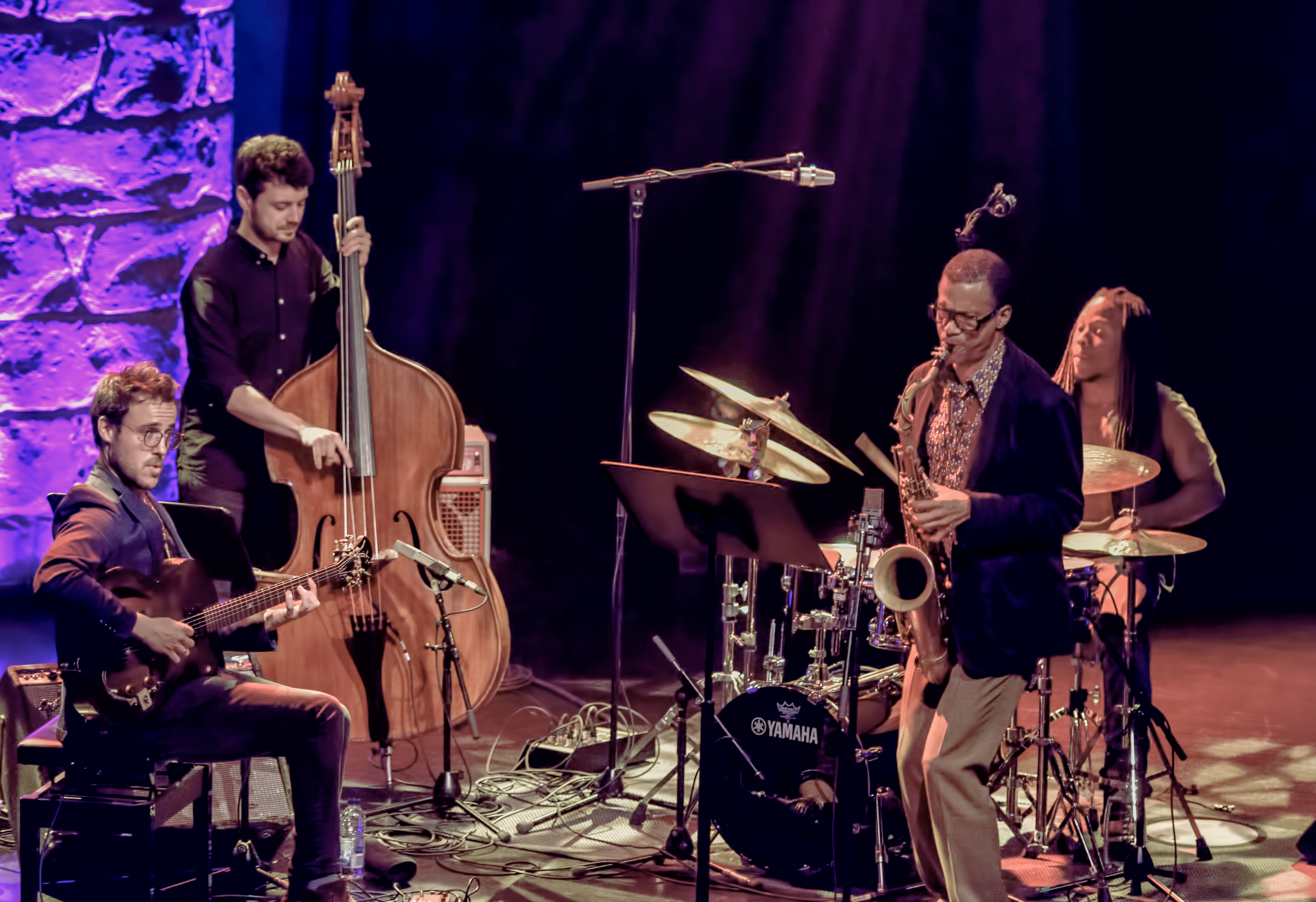 Gilad Hekselman, Rick Rosato, Jonathan Pinson And Mark Turner At The Montreal International Jazz Festival 2018