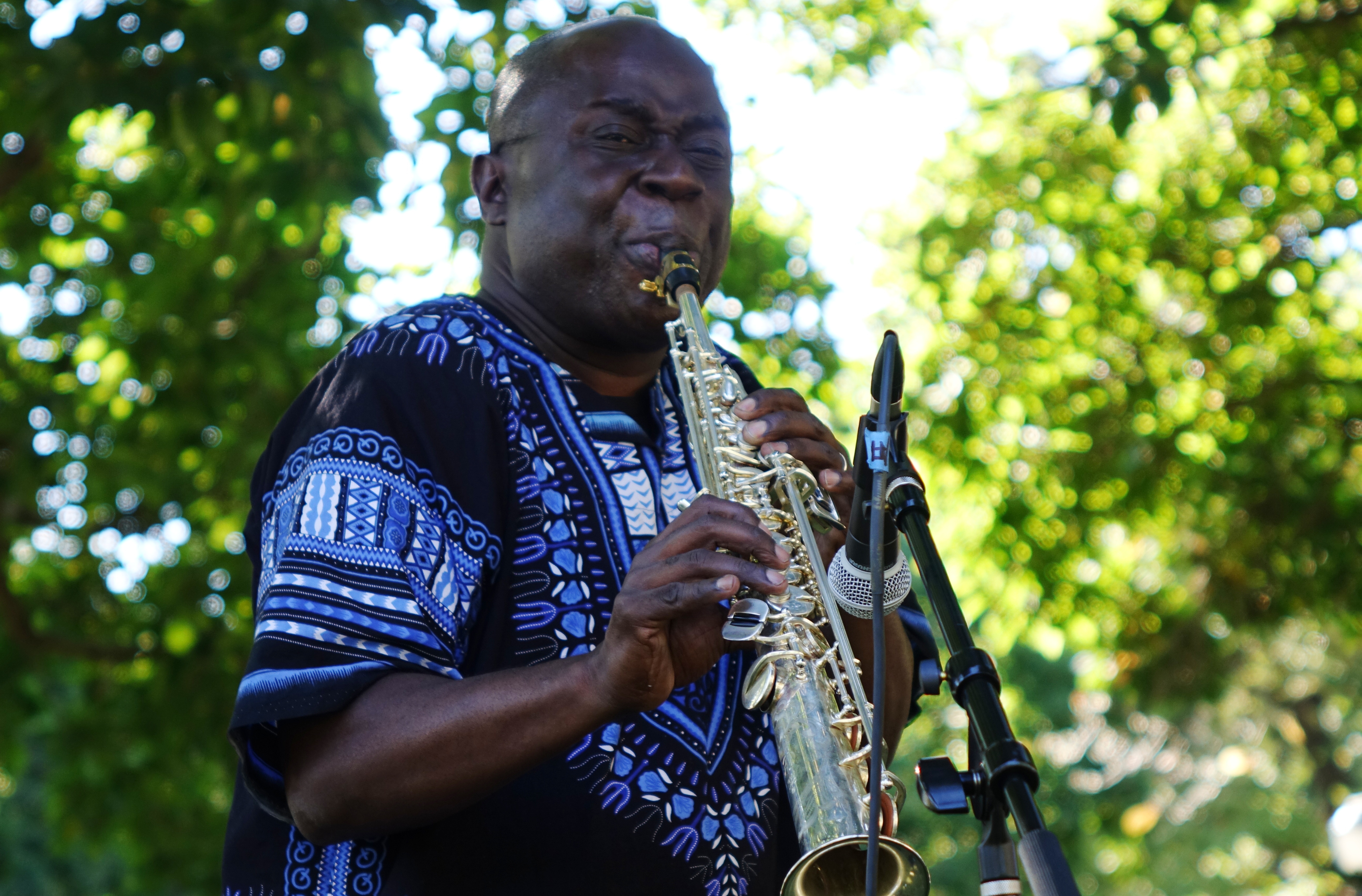 Sam Newsome in Corlears Hook Park in September 2017