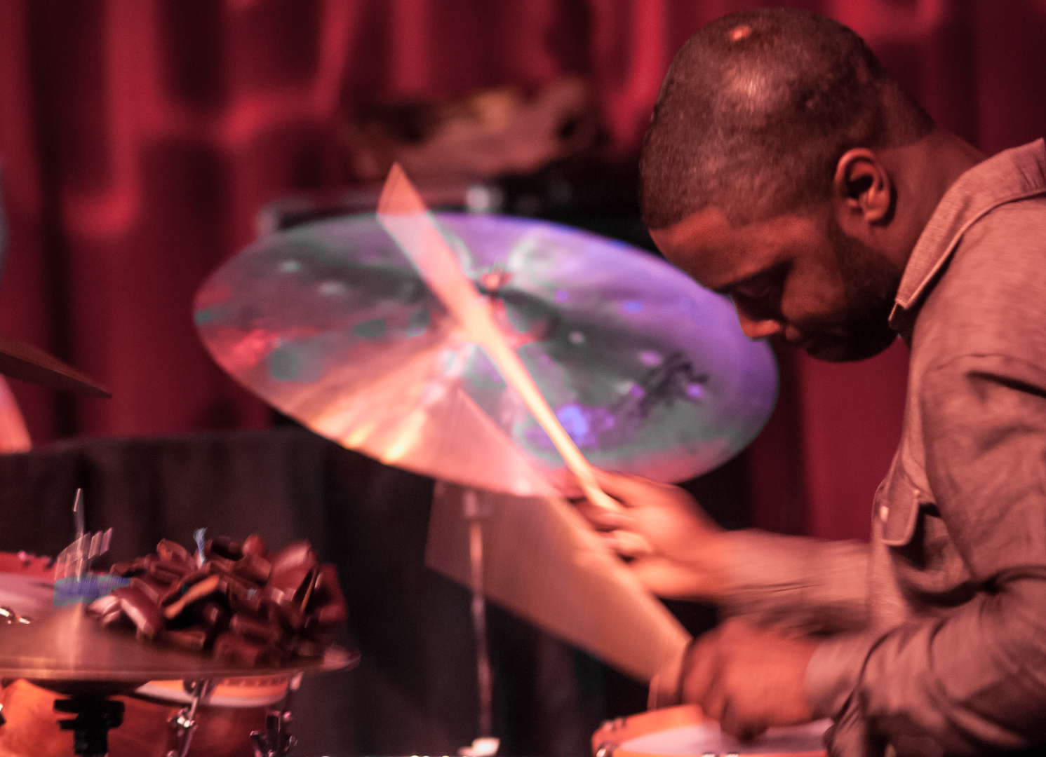 Marcus Gilmore with the Vijay Iyer Trio at Birdland