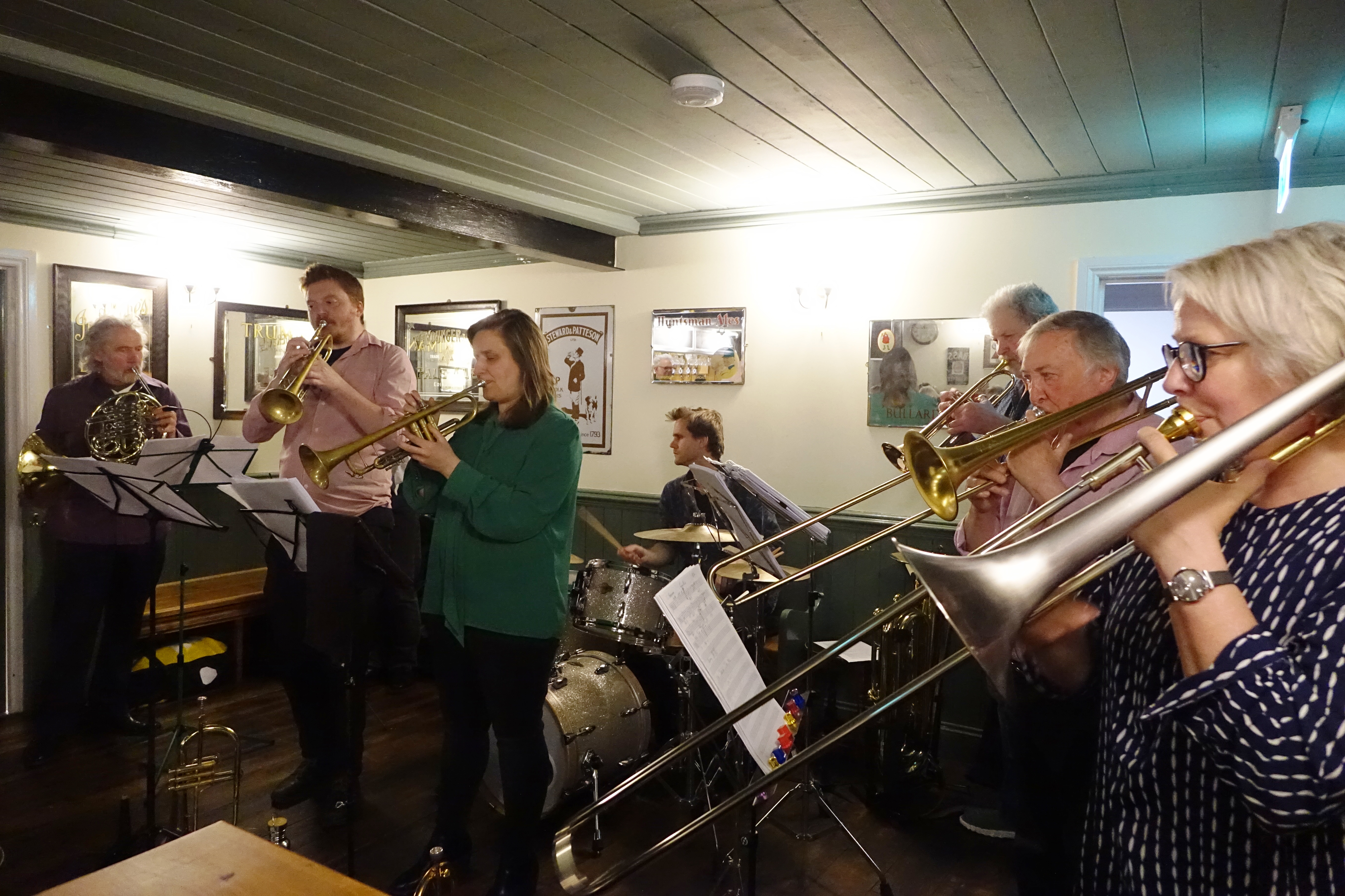 The Brass Monkeys at Fat Percy, Norwich in May 2019