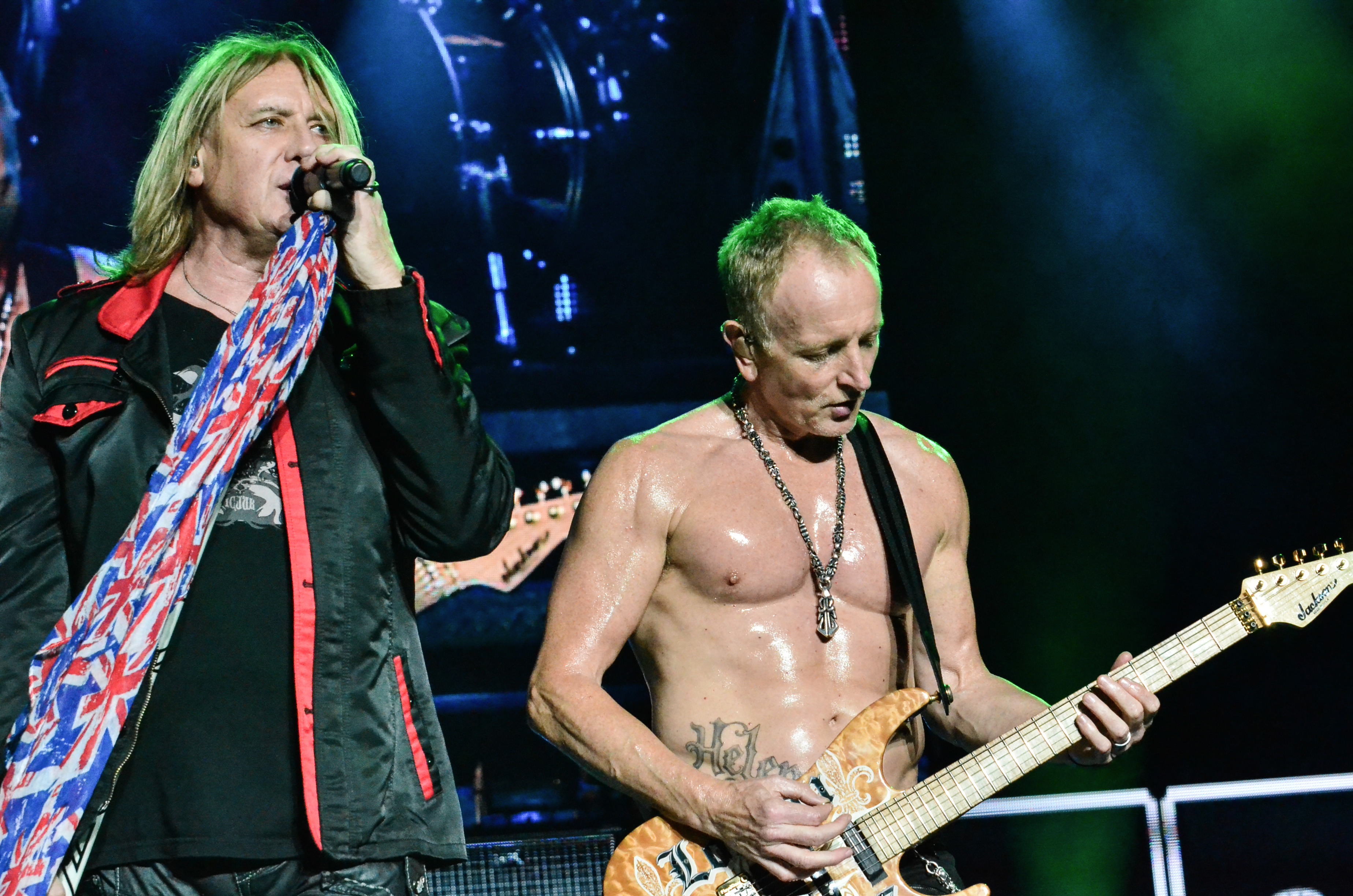 Def Leppard at NIkon at Jones Beach Theater on 7-23-2015. 