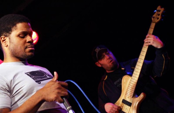 Freedom Bremner and Steve Jenkins at "The Screaming Headless Torsos Jam Session" at the Sud Des Alpes, Amr, Geneve, Switzerland,