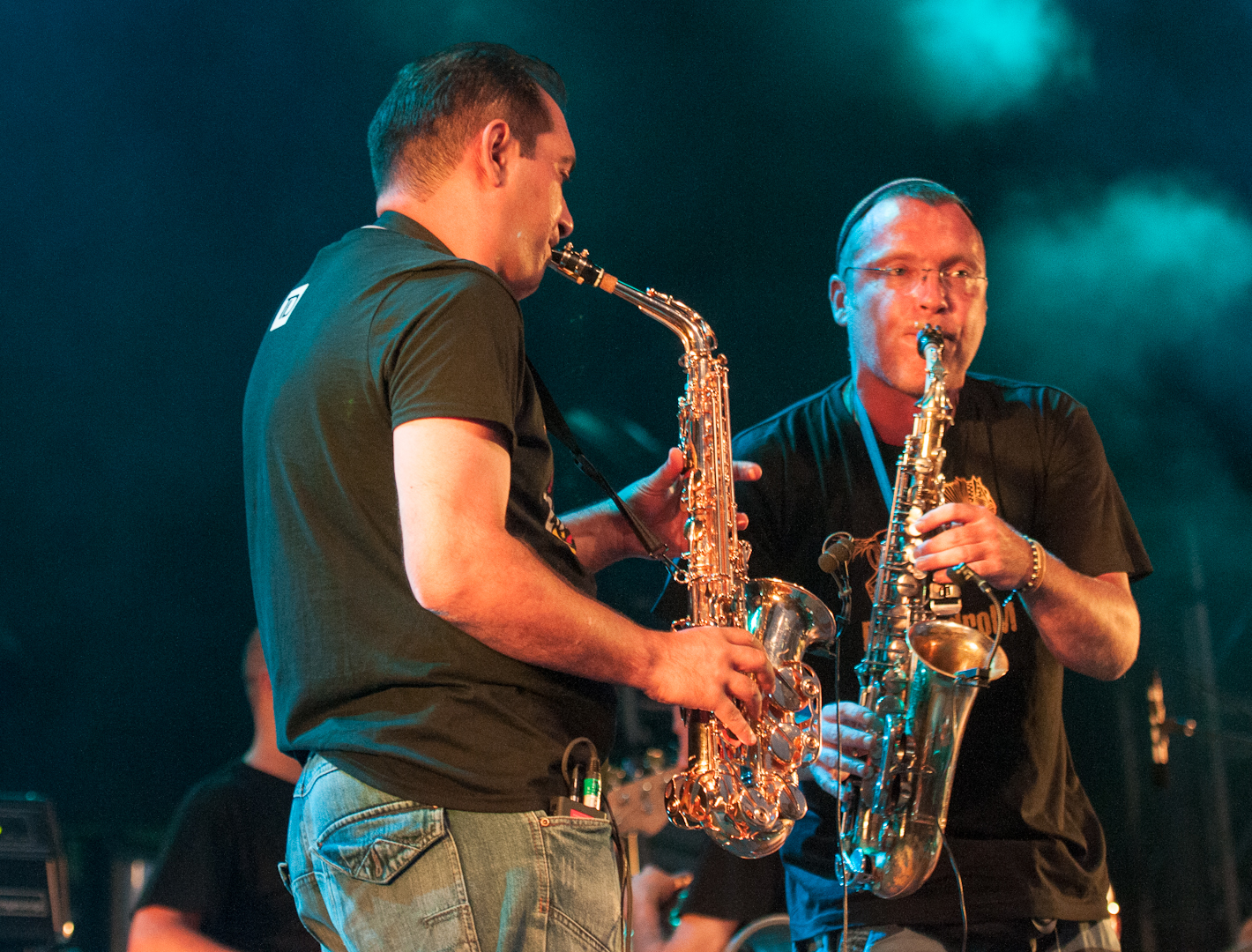 Vilmos Seres and Gergely Barcza with Besh O Drom at the Montreal International Jazz Festival 2012