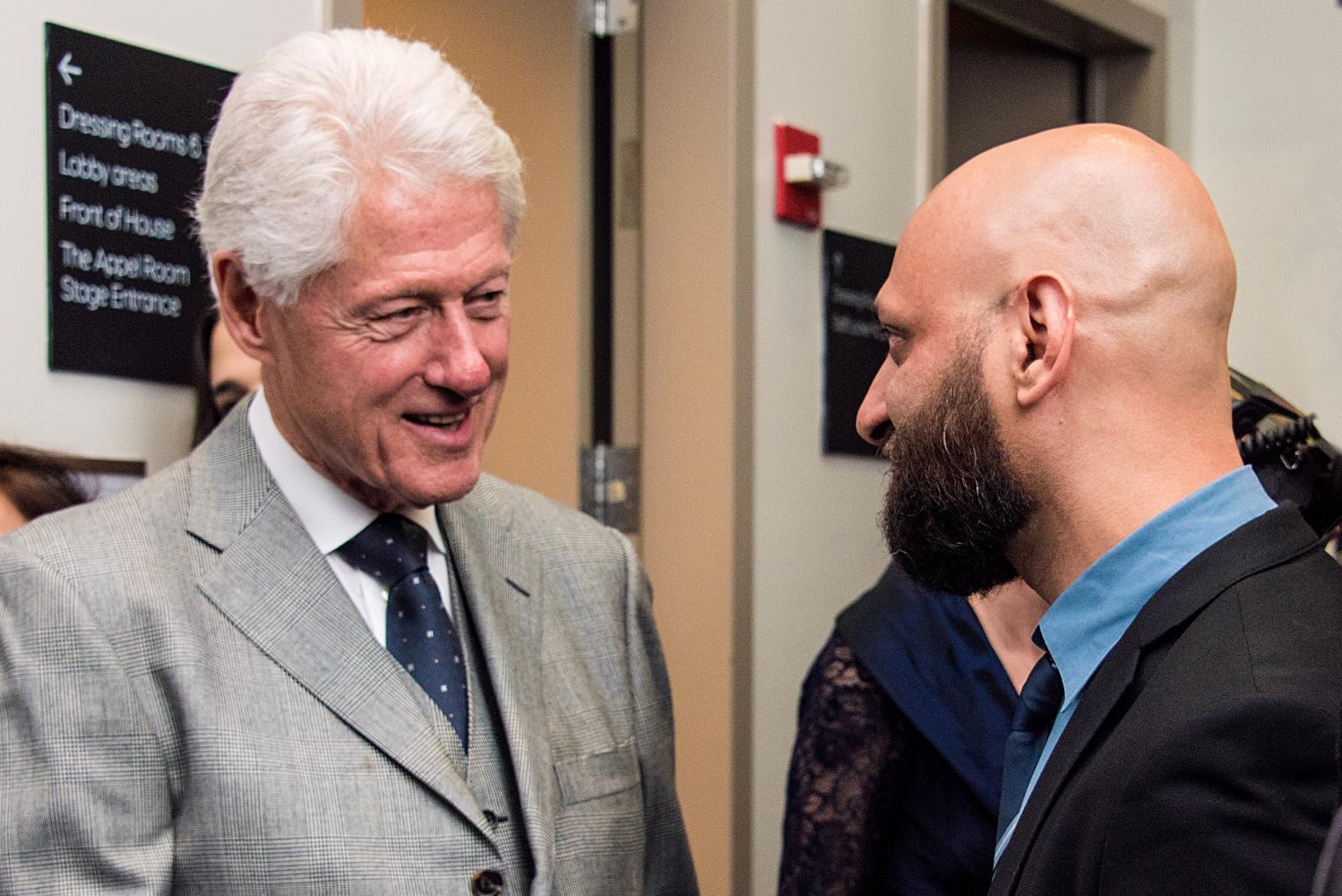 Eli Degibri meets President Clinton