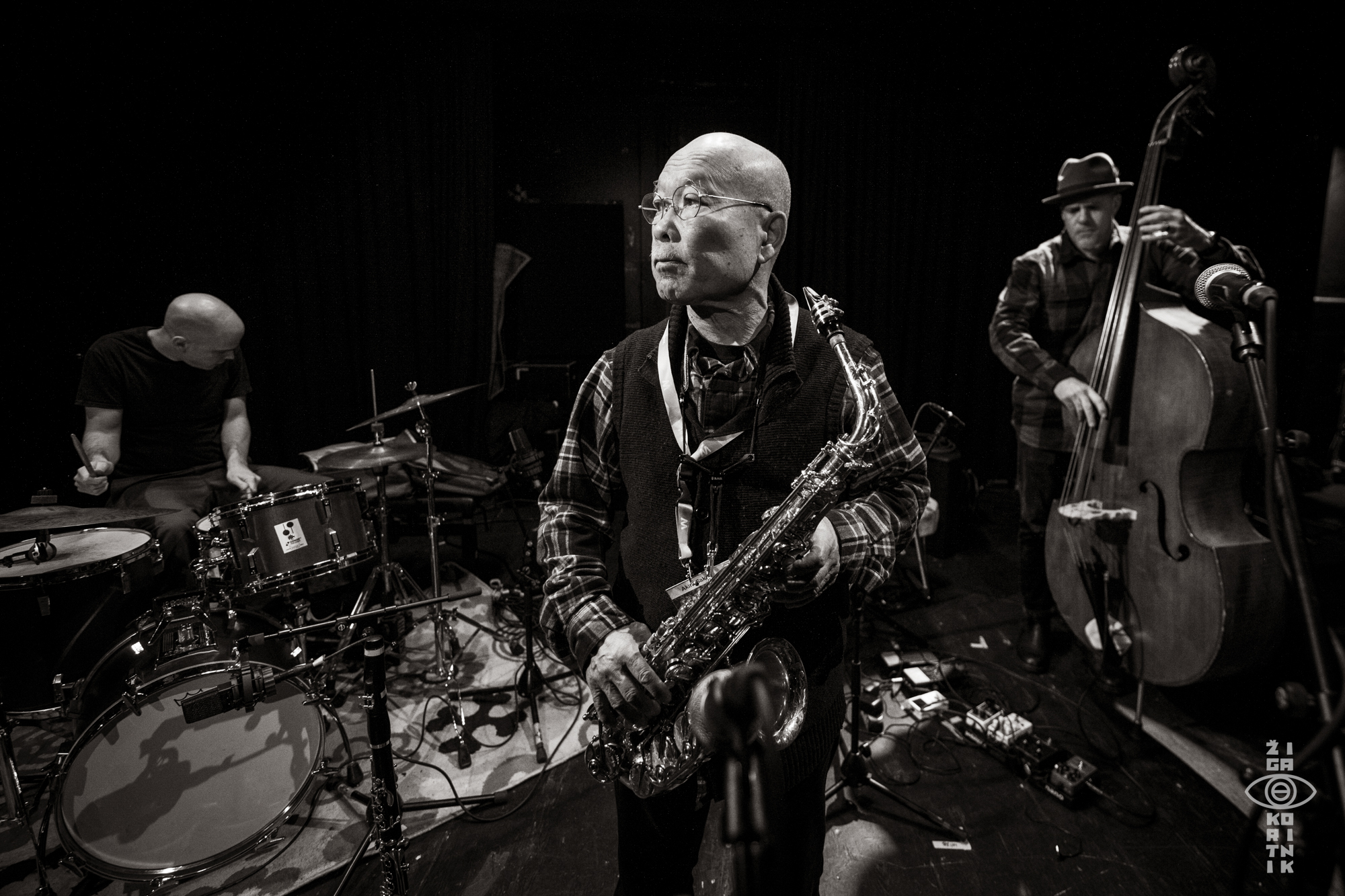 Chris Corsano, Akira Sakata, Darin Gray