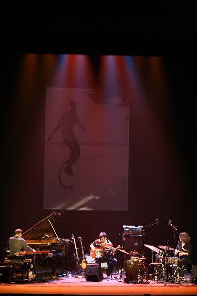 Michel Wintsch, Cyril Moulas and Beatrice Graf with "Quartier Lointain" at the Amr Jazz Festival, Alhambra, Geneva, Switzerland,