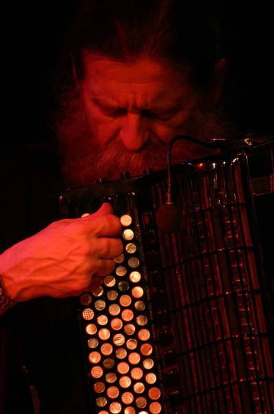 Hans Hassler with "Gebhard Ullmann Clarinet Trio" at Amr, Sud Des Alpes, Geneva, Switzerland, 2004