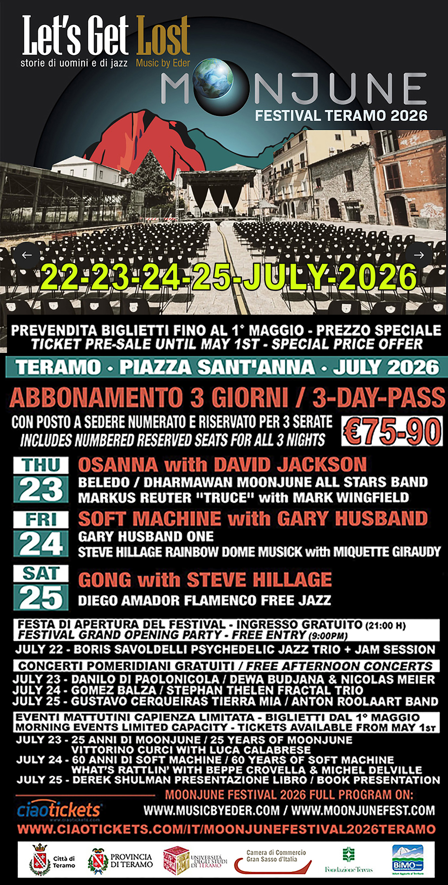 MoonJune Festival 2026 promotional poster — jazz photo by Chris M. Slawecki | All About Jazz