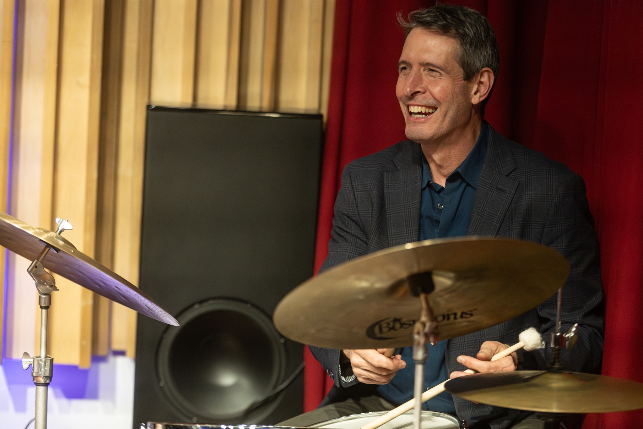 Jason Tiemann on drums