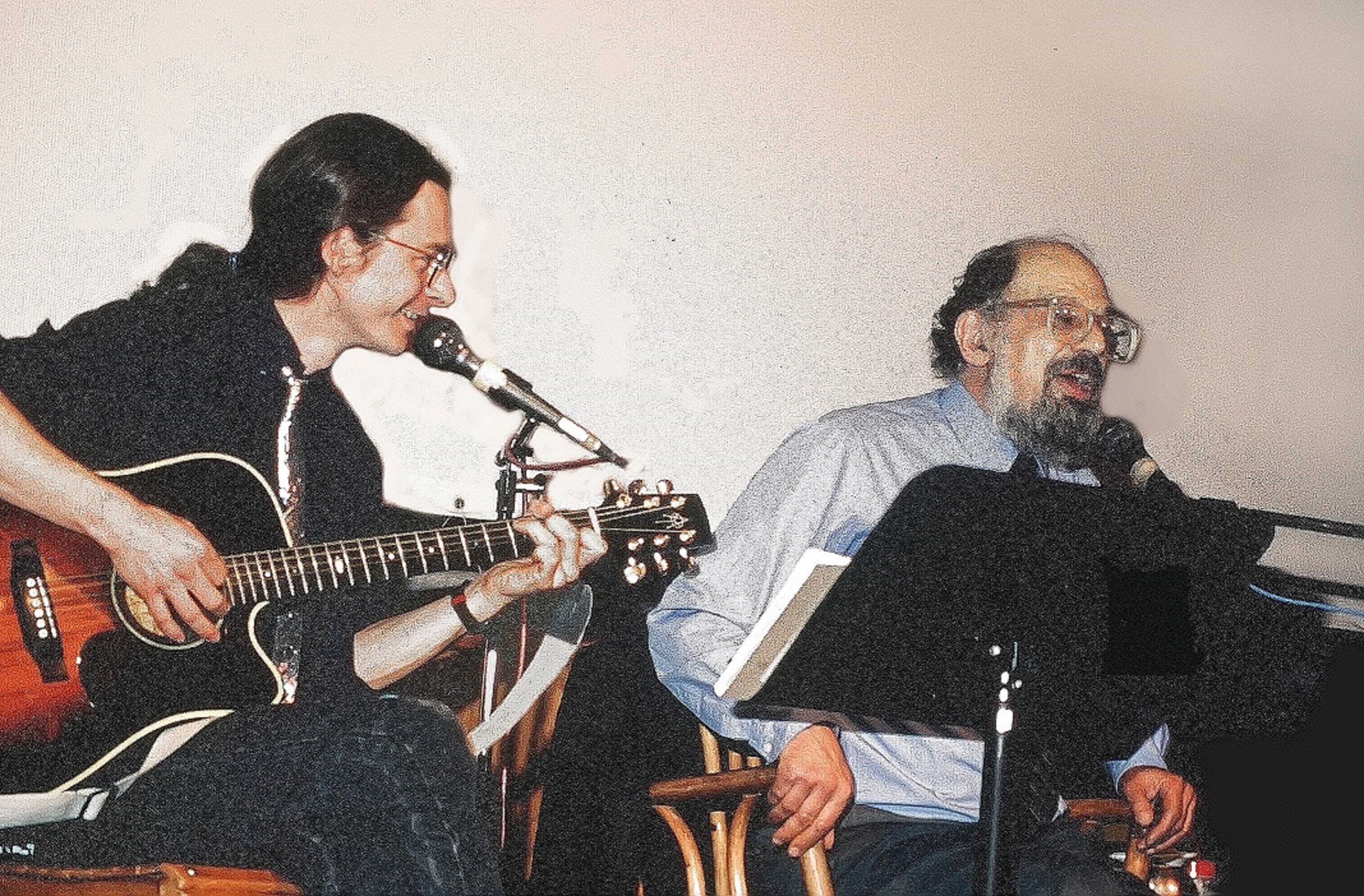 Poet Allen Ginsberg Reading to Jazz Guitar Accompaniment