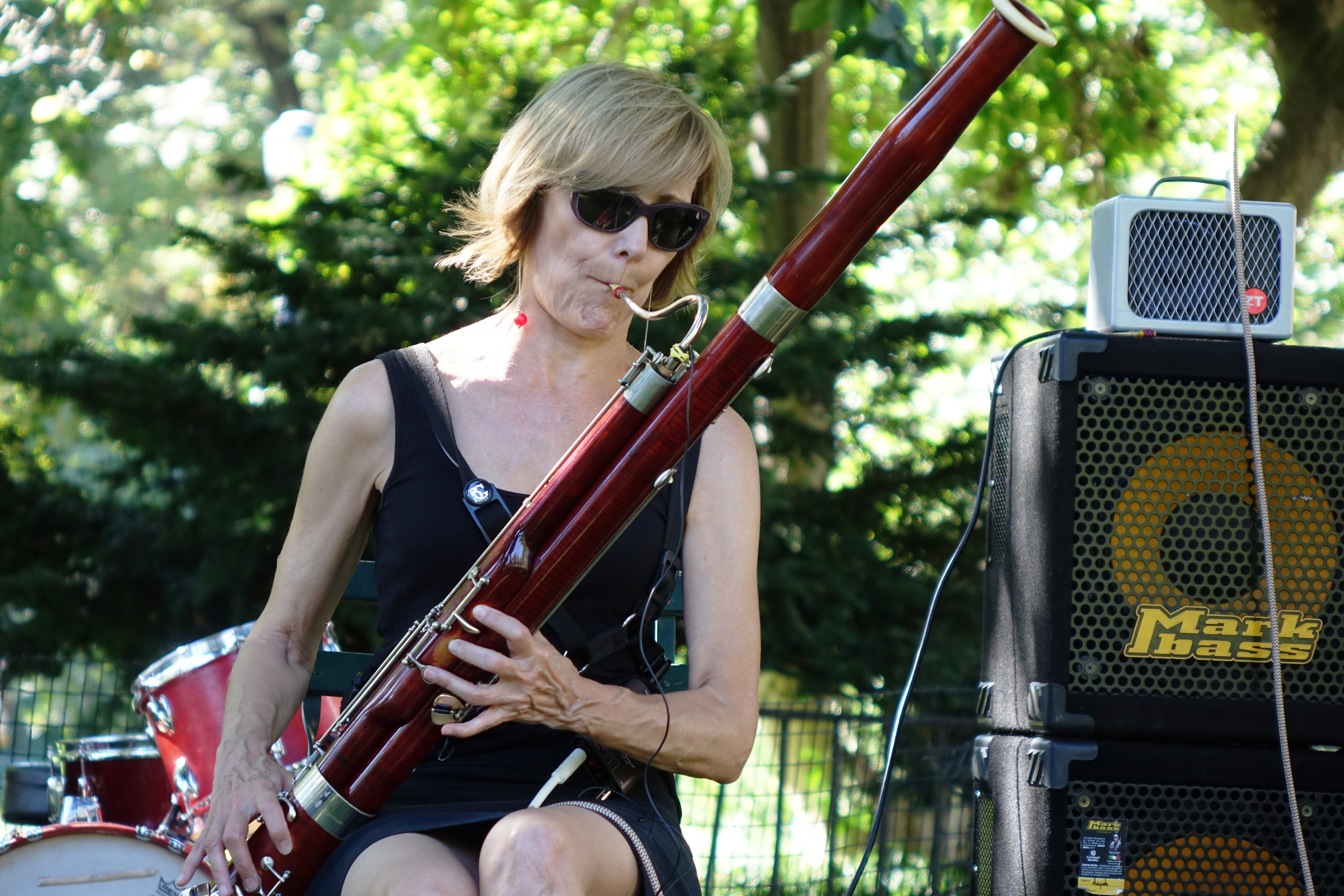 Claire de Brunner in Corlears Hook Park in September 2017