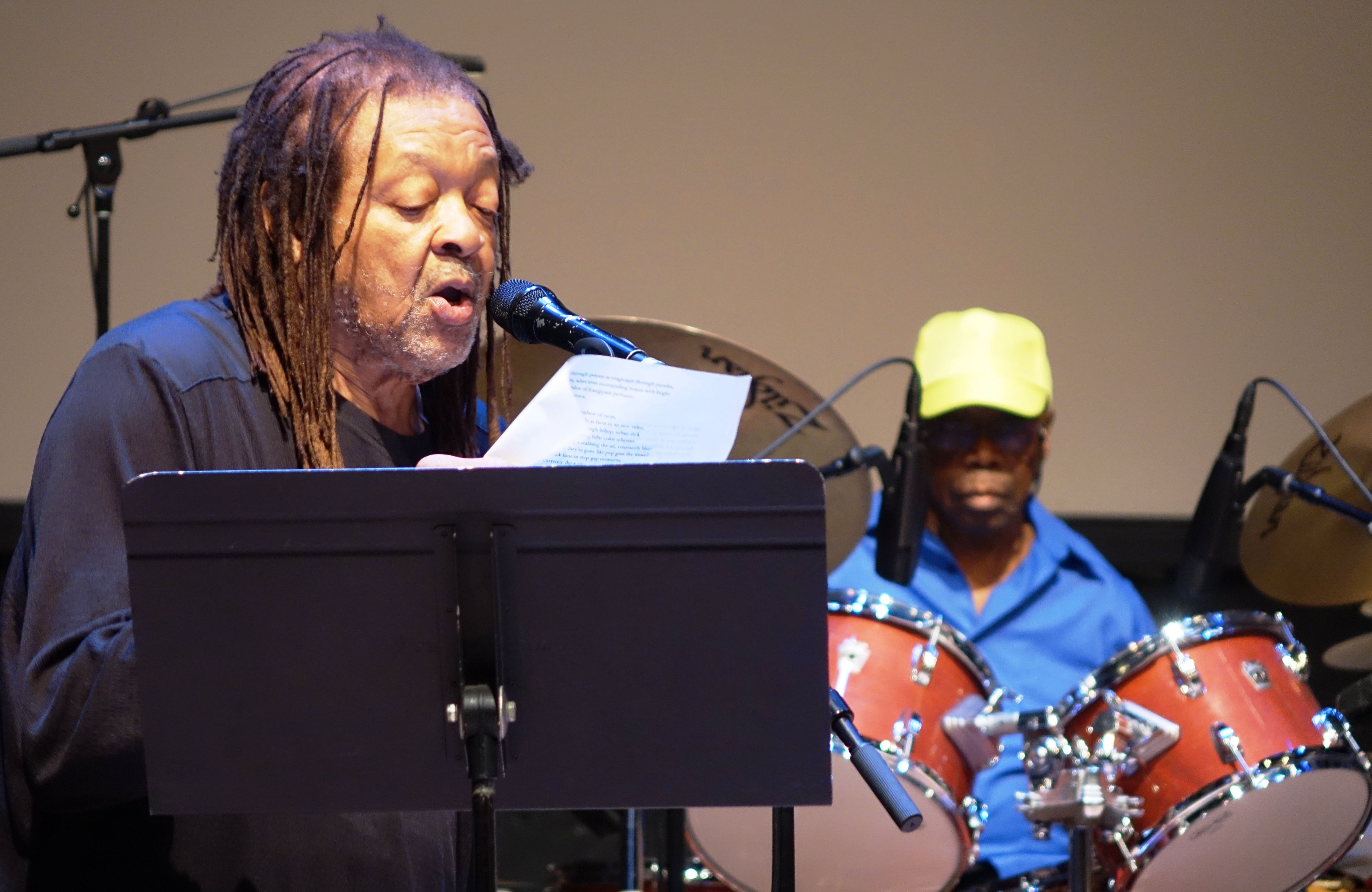 Quincy Troupe at the Vision Festival in Roulette, Brooklyn in June 2019