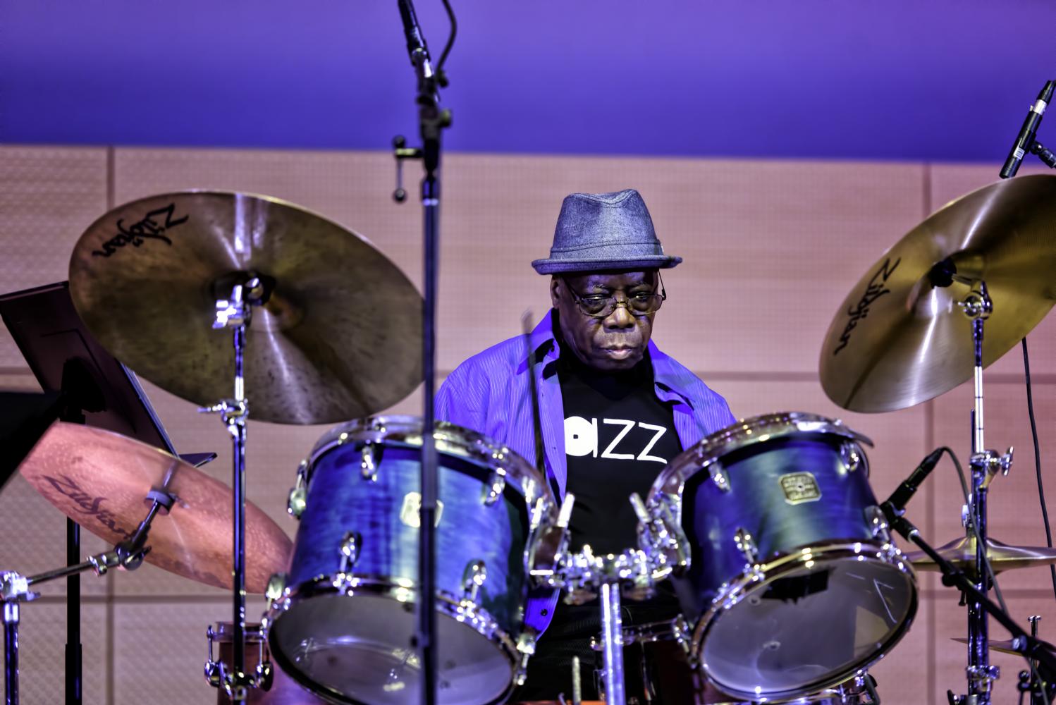 Andrew Cyrille with Bill McHenry at the NYC Winter Jazzfest 2017