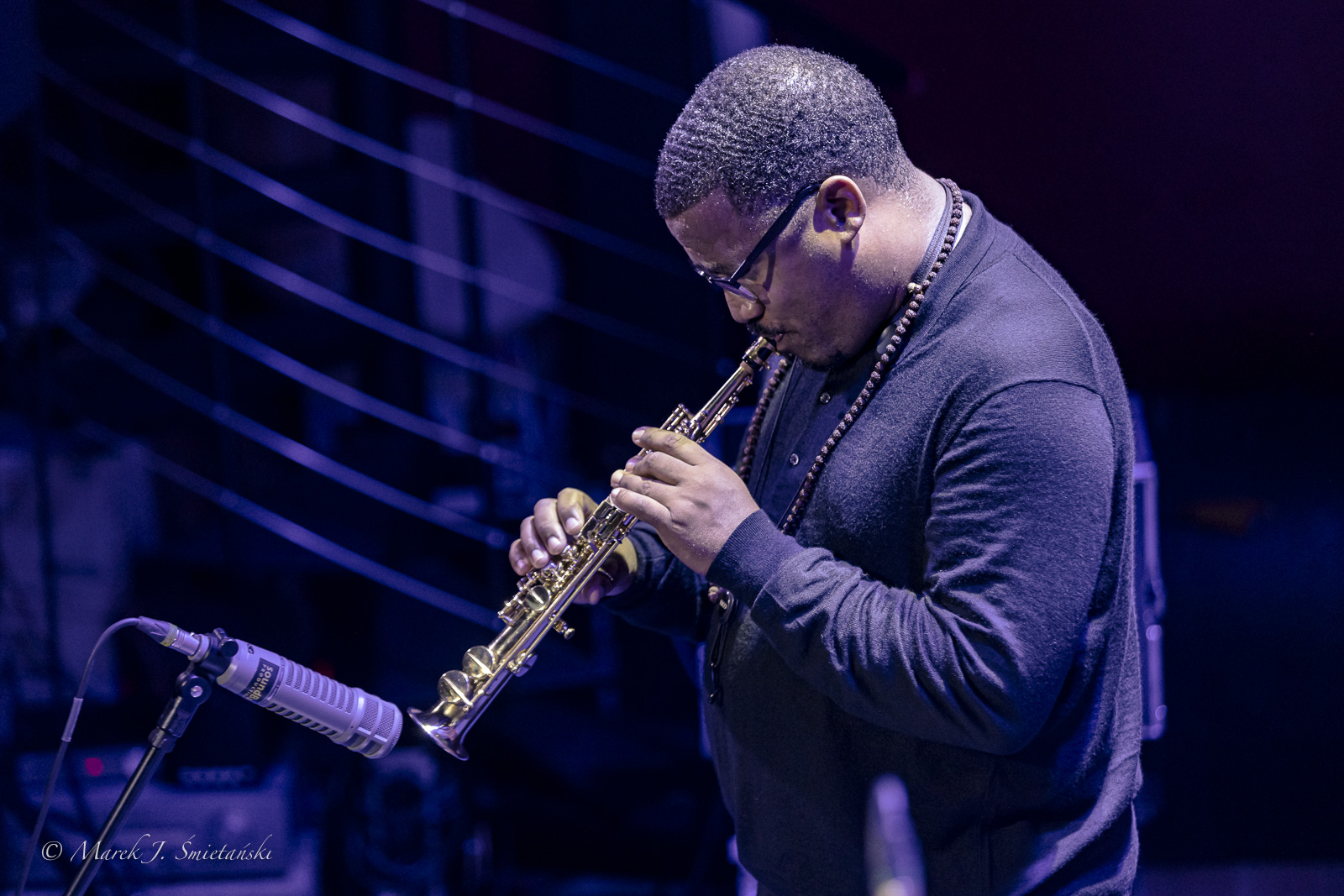 James Brandon Lewis — jazz photo by Marek J. Śmietański | All About Jazz