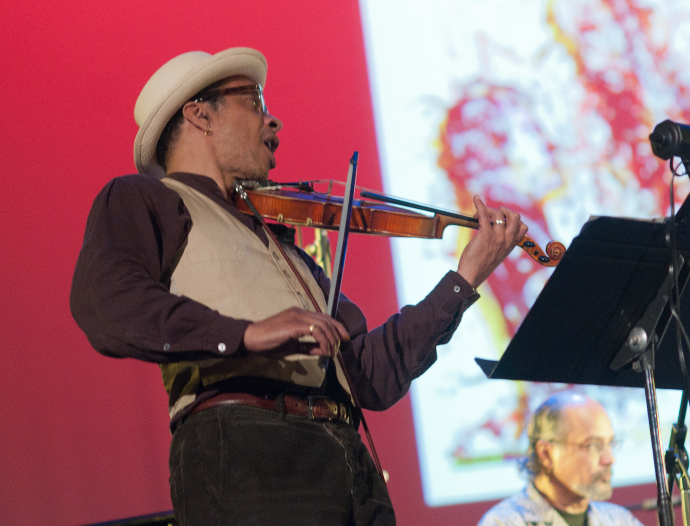 Charles Burnham with Ted Daniel's International Brass Membrane Corps at the Vision Festival 2011