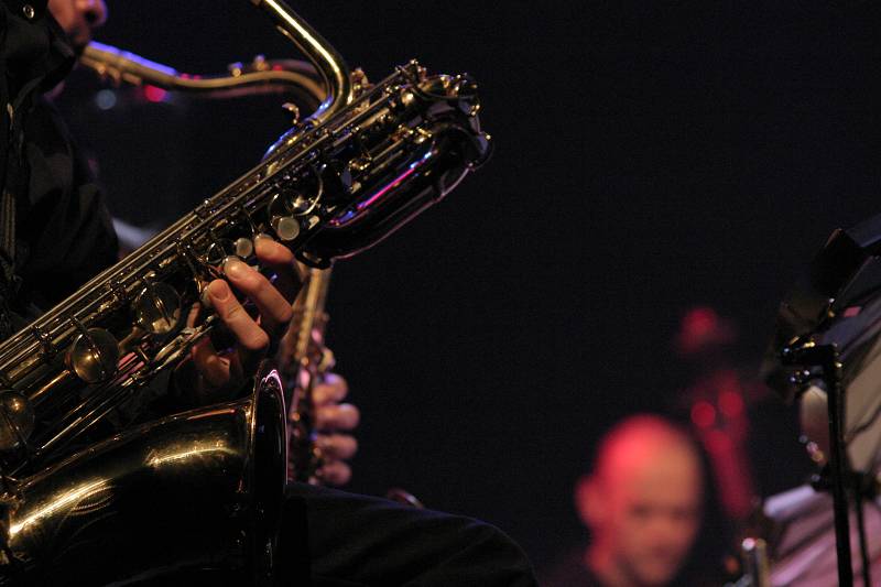 Thomas Danzeisen's Saxophone with the Ilorkestra at Amr Jazz Festival, Alhambra, Geneva, Switzerland, 2005