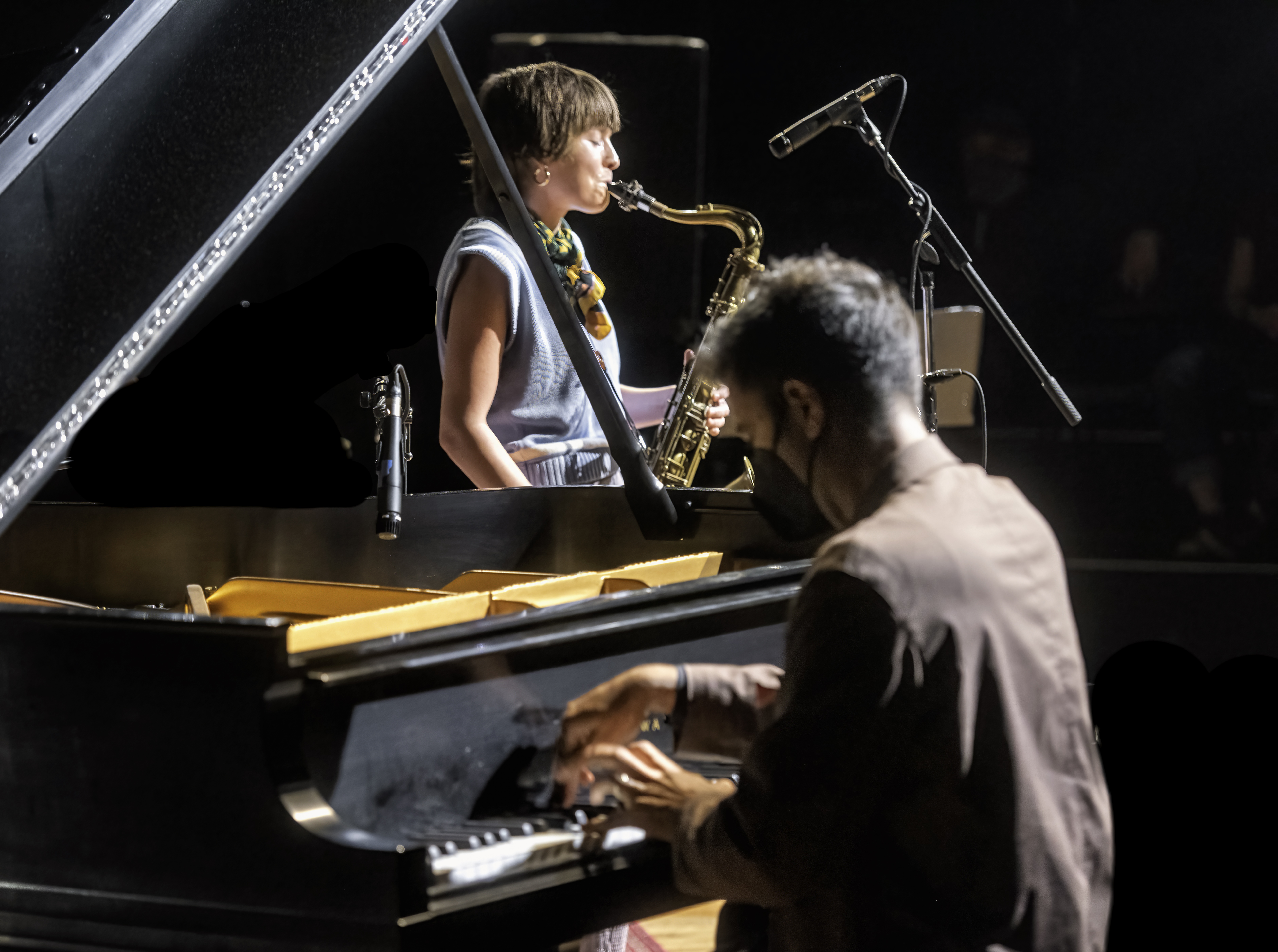 Vijay Iyer and Zoh Amba at the Arts for Arts Peace and Justice Celebration