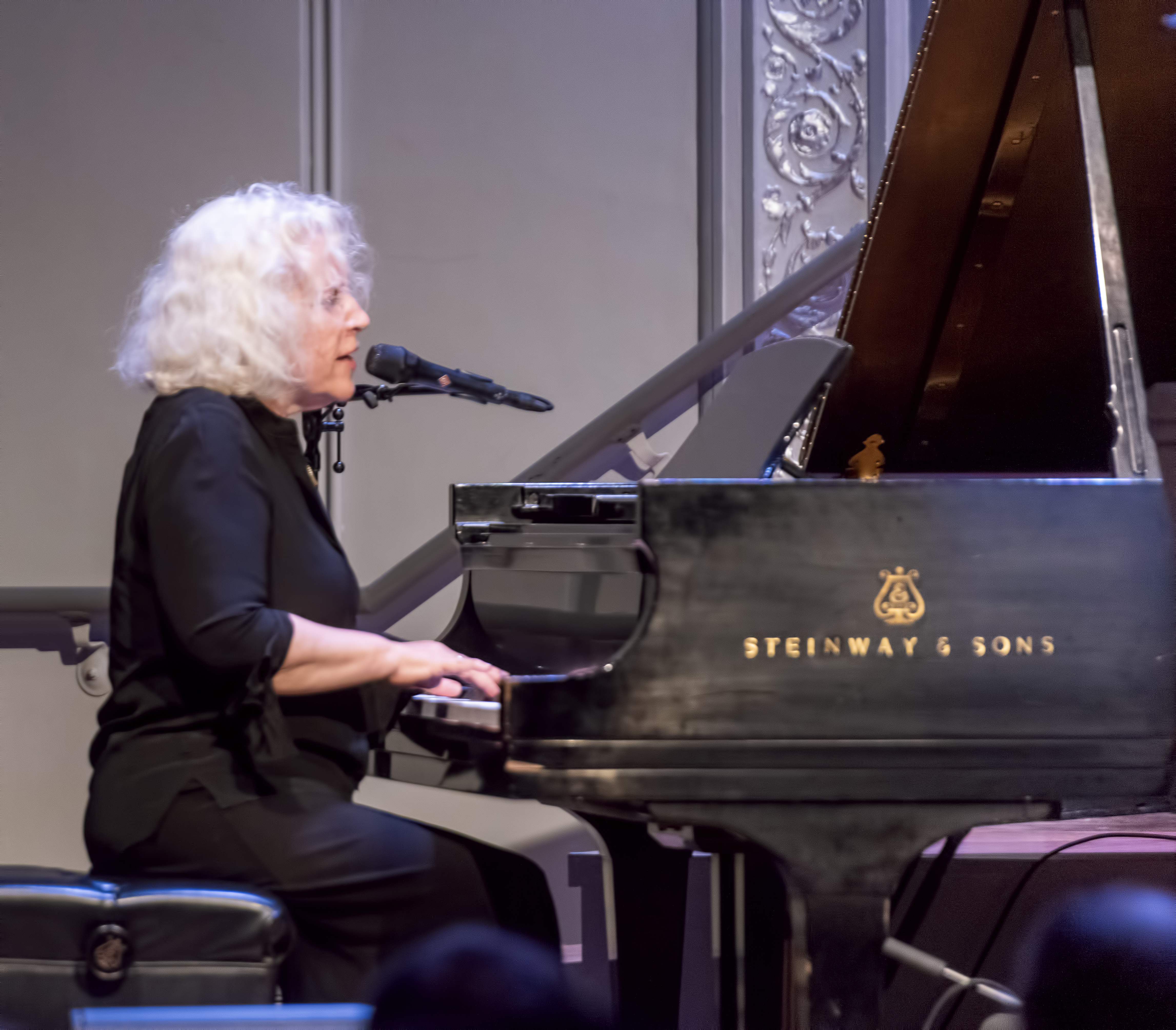 Lisa Sokolov with Andrew Cyrille At the Vision Festival 2019