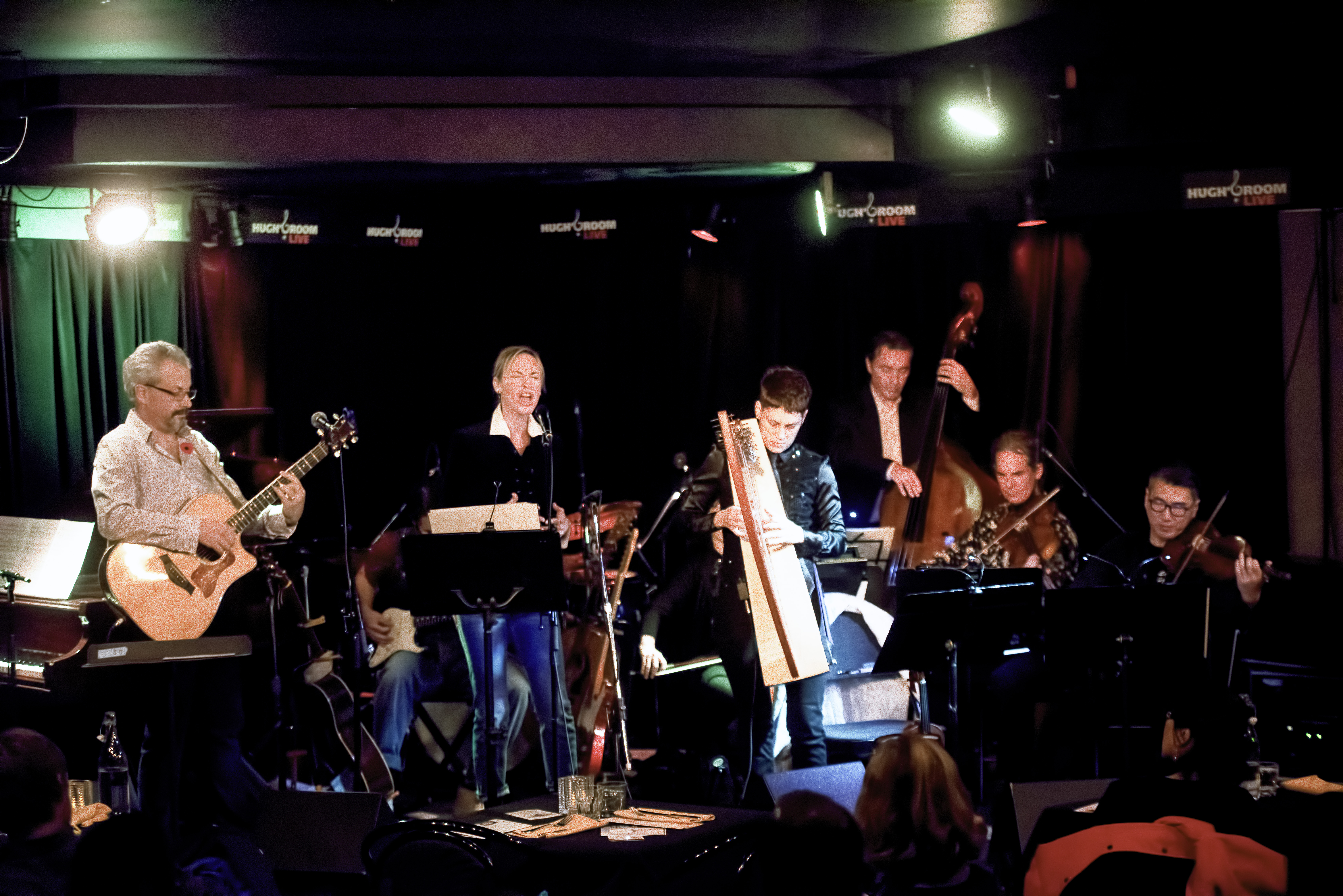 Luke Jackson, David Celia, Patricia O'Callaghan, Sahra Featherstone, Maury Lafoy, Johan Lotter and Alex Cheung with Songs of Nick Drake at Hugh's Room in Toronto